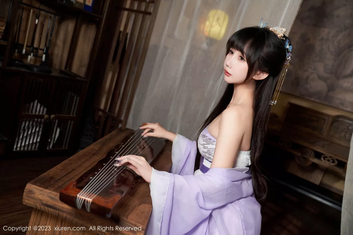 秀人集.com_[XiuRen秀人网]No.7442_模特波巧酱性感紫色薄纱情趣服配超薄肉丝秀完美身材诱惑写真85P