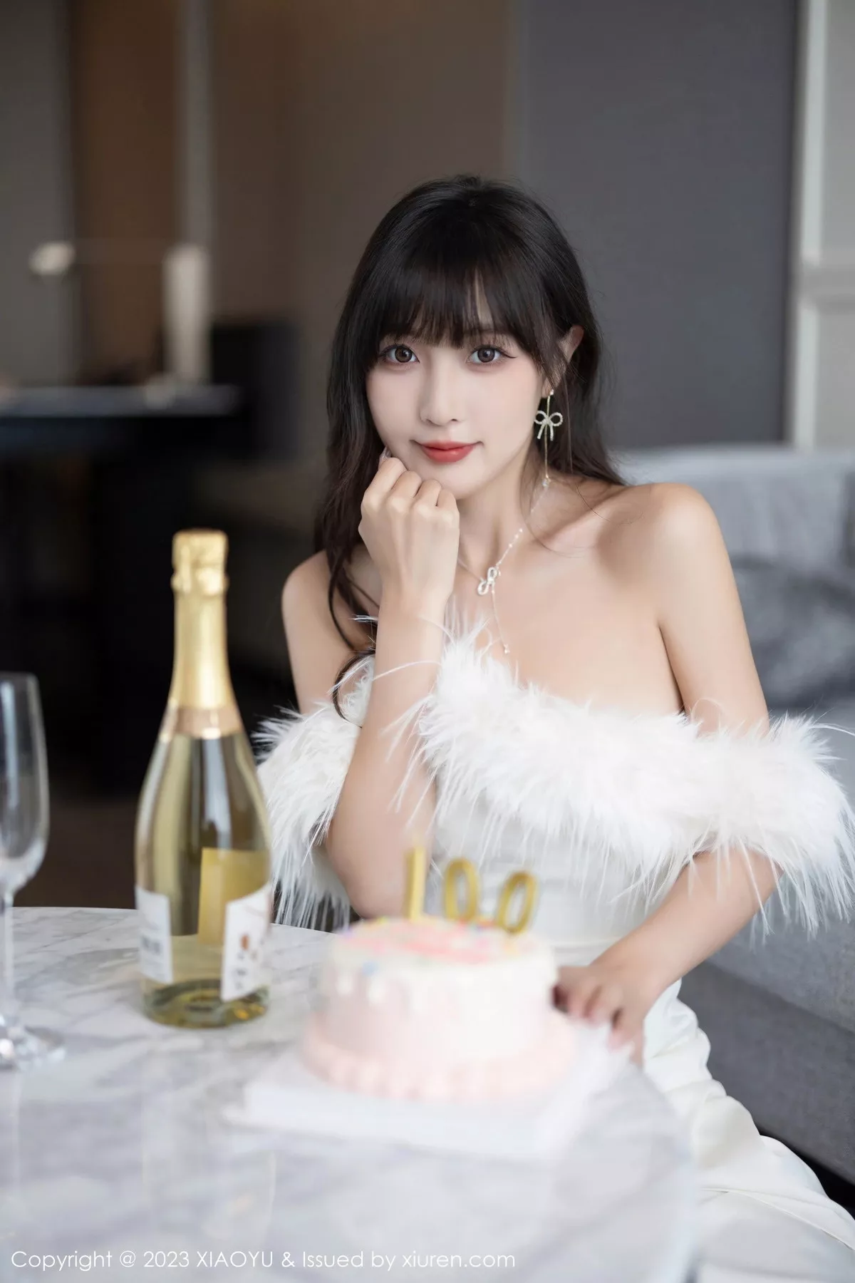 秀人集.com_[XiaoYu画语界]Vol.1120_模特林星阑白色蕾丝情趣内衣+露肩连衣裙秀曼妙身姿诱惑写真102P