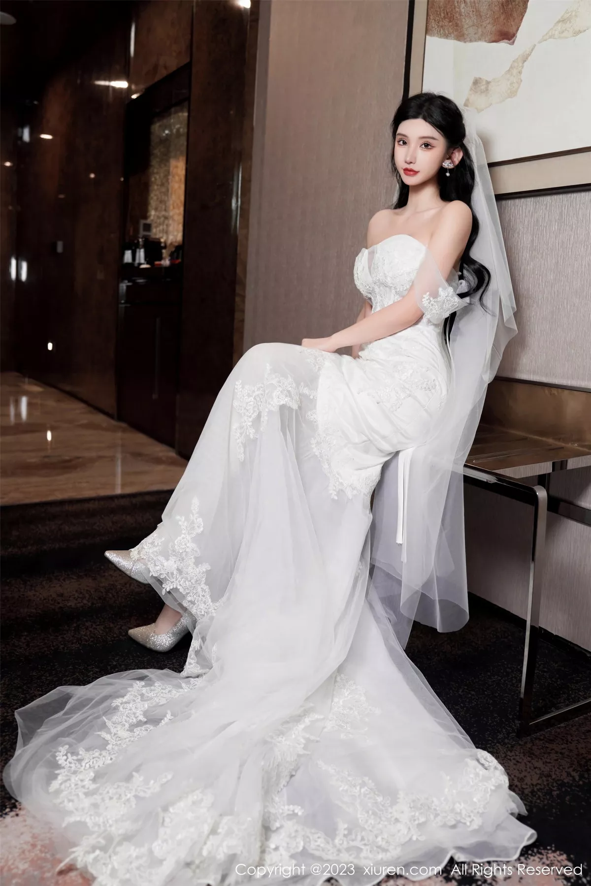 秀人集.com_[XiuRen秀人网]No.7463_女神周于希Sally性感白色婚纱+白色蕾丝情趣服饰完美诱惑写真100P