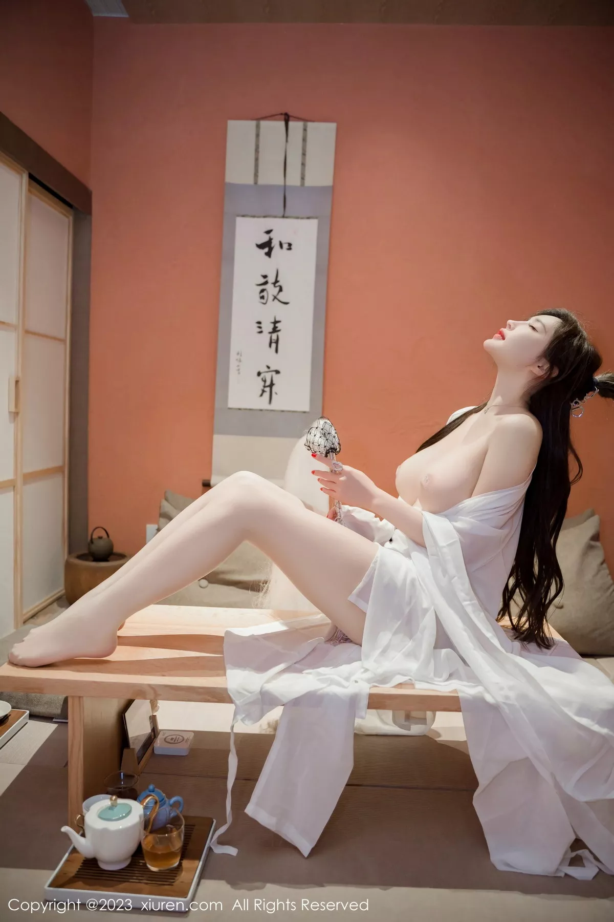 秀人集.com_[XiuRen秀人网]No.7466_女神Carol周妍希仙姑造型白色道袍服配超薄肉丝秀美腿诱惑写真95P