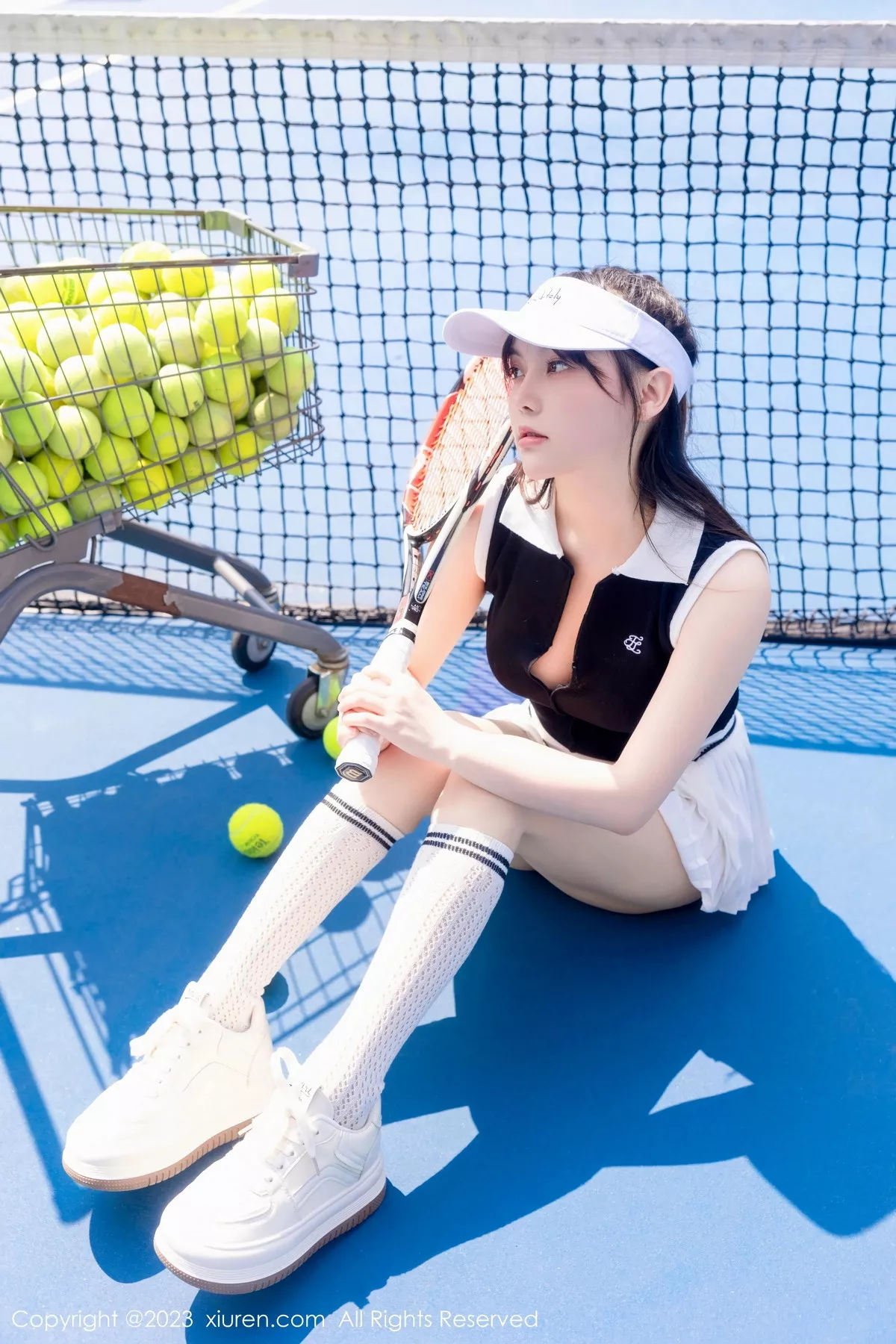 秀人集.com_[XiuRen秀人网]No.7467_模特豆瓣酱性感白色短裙网球运动服饰秀翘臀美腿撩人诱惑写真80P