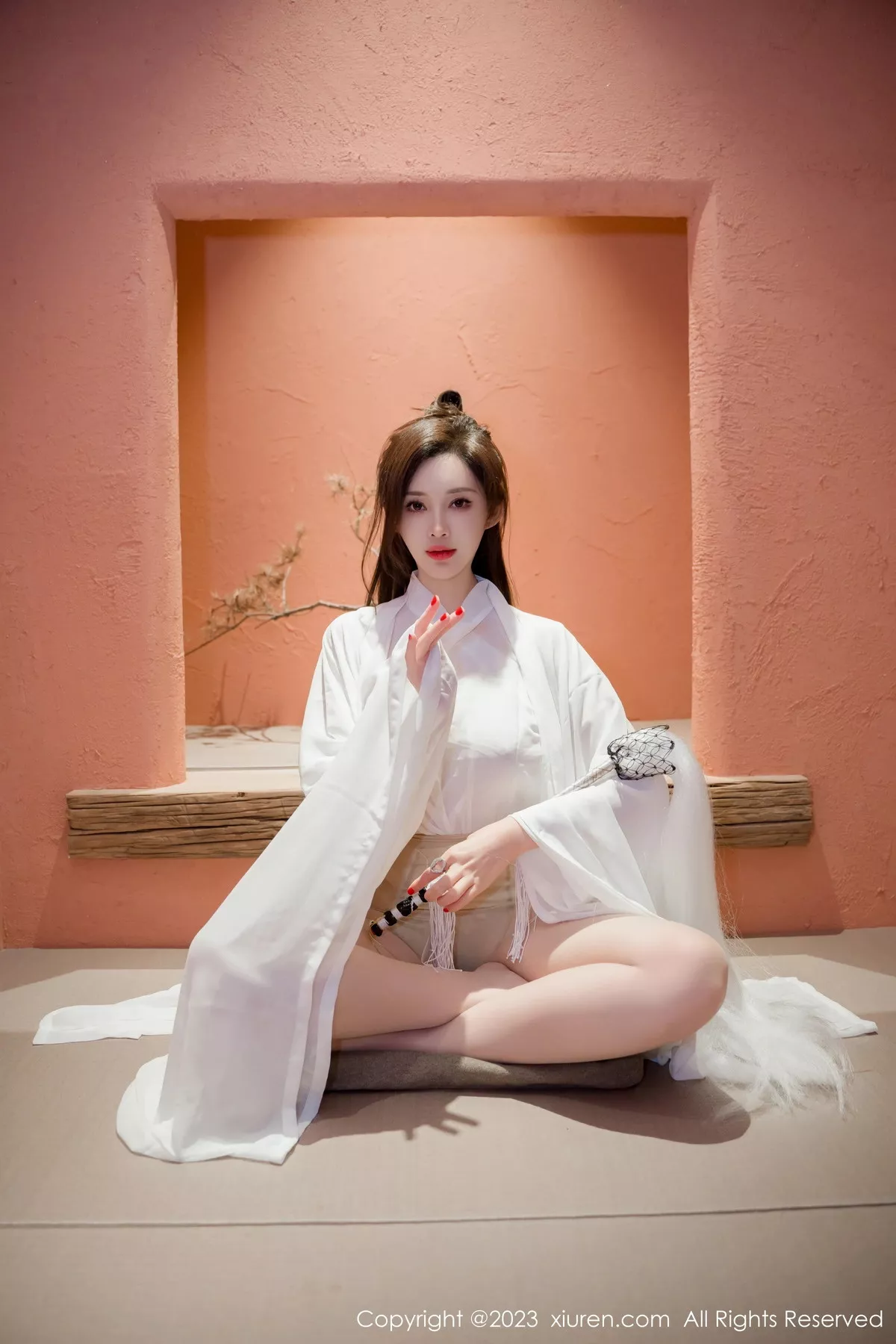 秀人集.com_[XiuRen秀人网]No.7466_女神Carol周妍希仙姑造型白色道袍服配超薄肉丝秀美腿诱惑写真95P