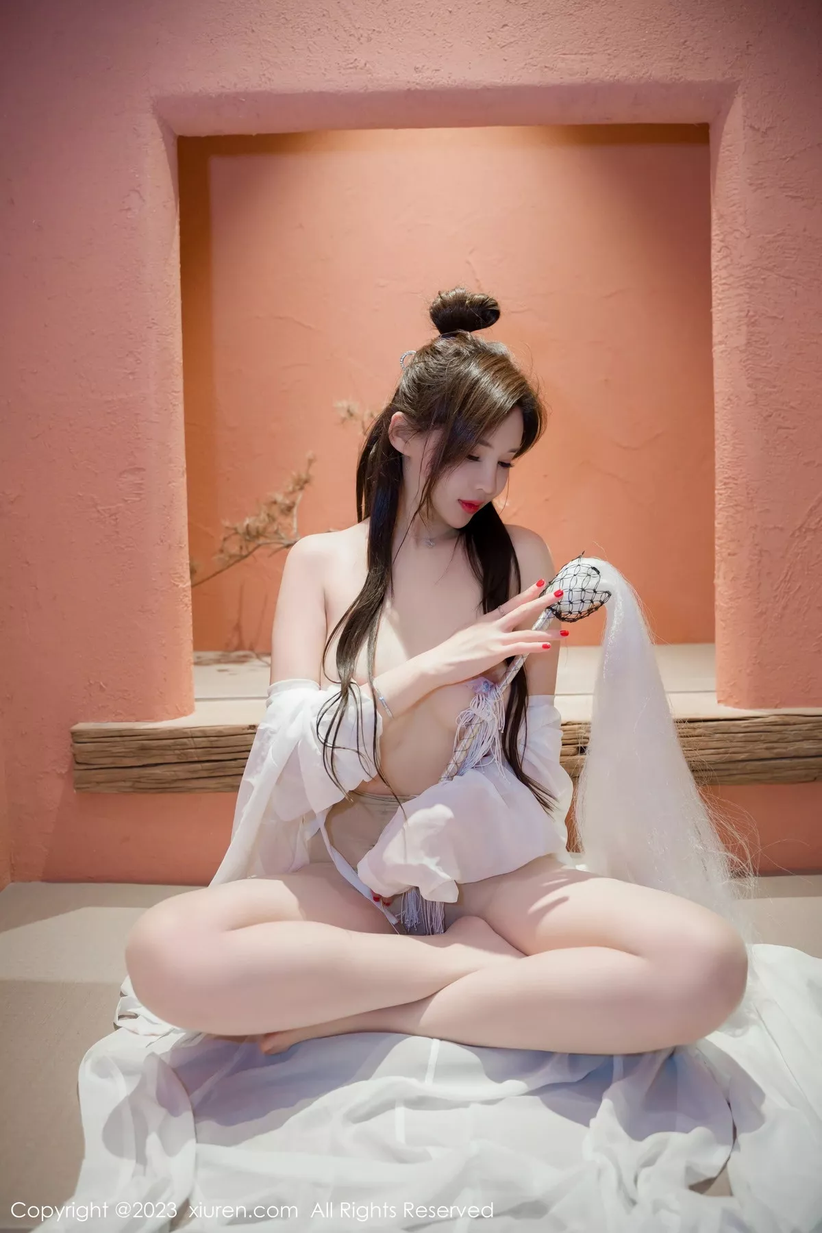 秀人集.com_[XiuRen秀人网]No.7466_女神Carol周妍希仙姑造型白色道袍服配超薄肉丝秀美腿诱惑写真95P