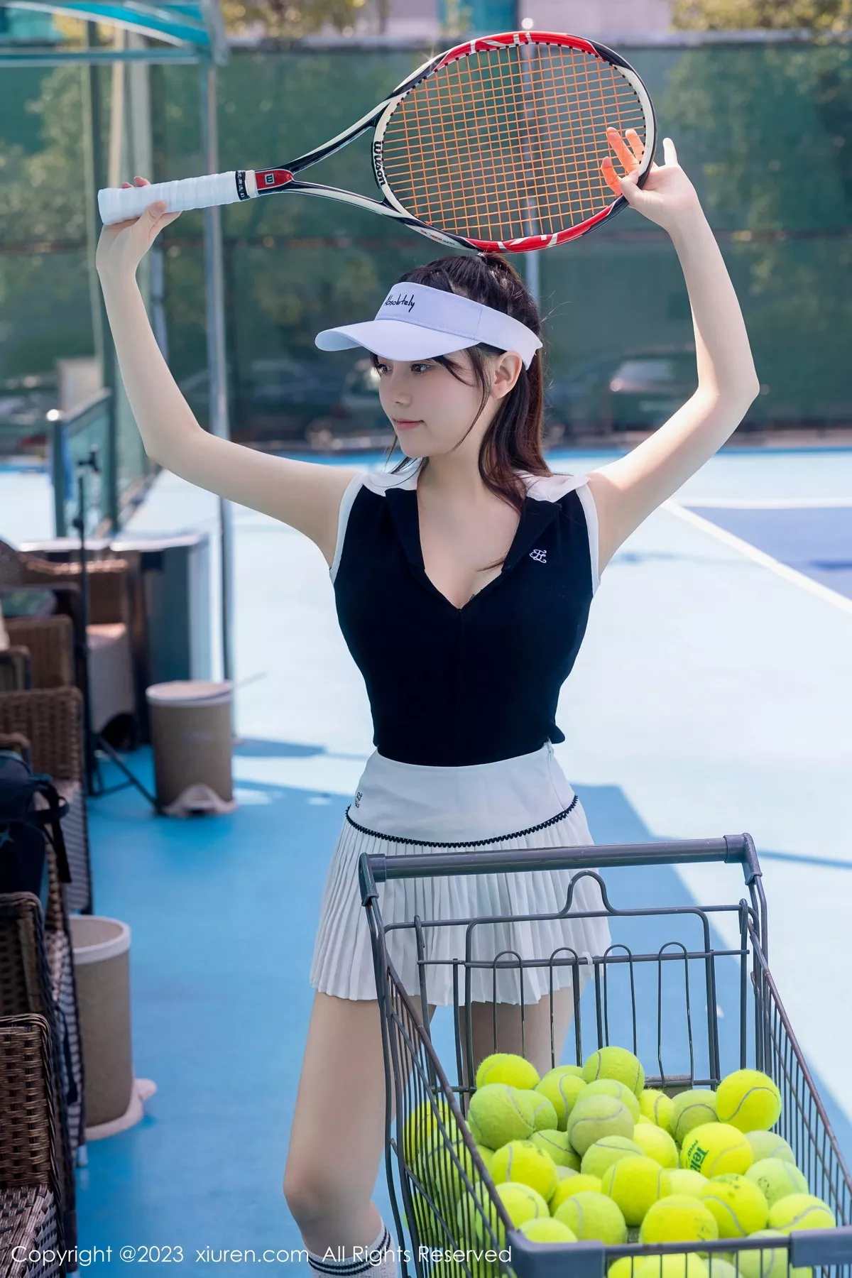 秀人集.com_[XiuRen秀人网]No.7467_模特豆瓣酱性感白色短裙网球运动服饰秀翘臀美腿撩人诱惑写真80P