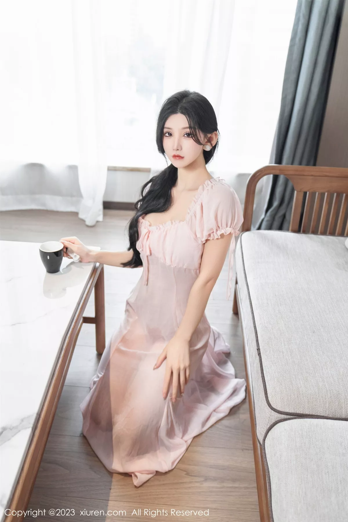 秀人集.com_[XiuRen秀人网]No.7615_女神周于希Sally私房性感粉色薄纱长裙透视秀惹火身材诱惑写真120P