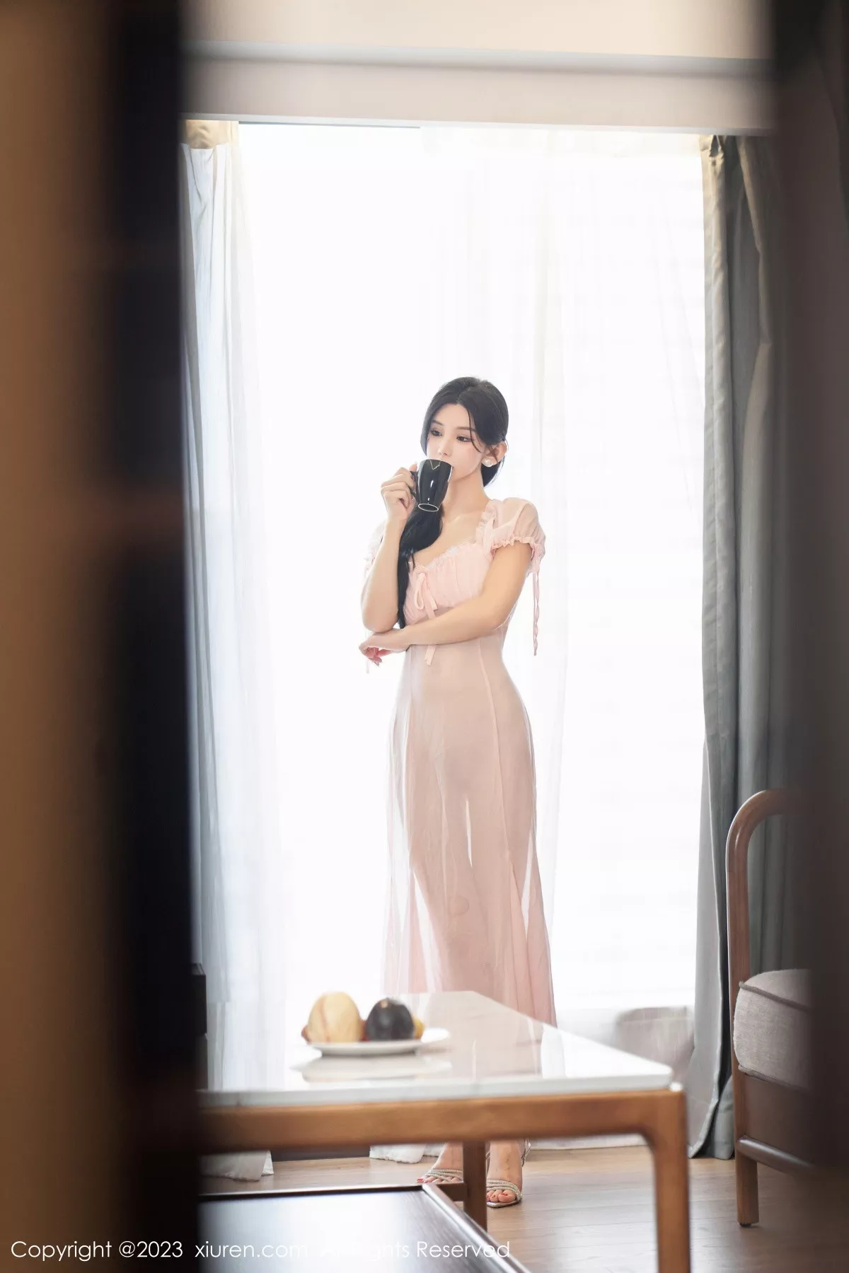 秀人集.com_[XiuRen秀人网]No.7615_女神周于希Sally私房性感粉色薄纱长裙透视秀惹火身材诱惑写真120P