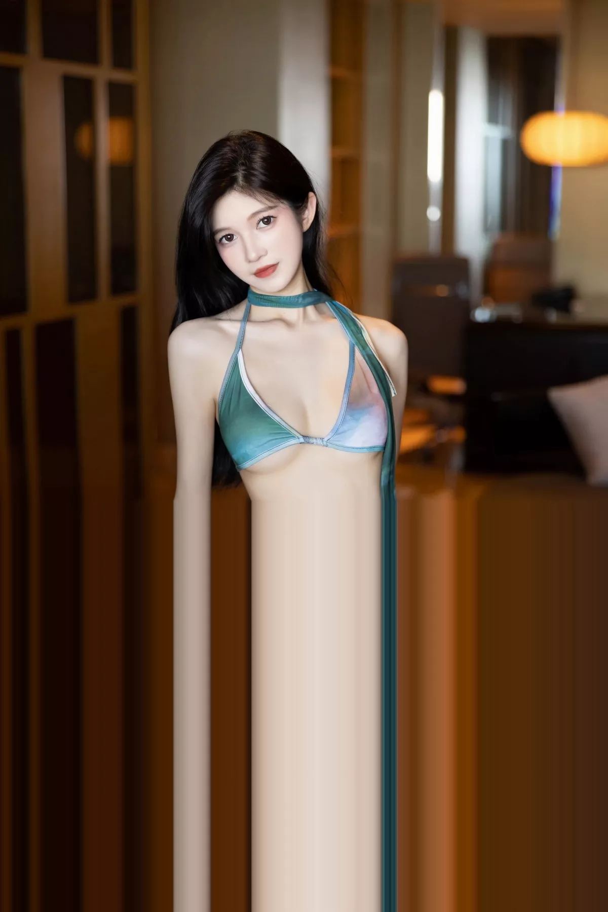 秀人集.com_[XiaoYu画语界]Vol.1146_模特程程程性感墨绿色比基尼+红色开胸服饰秀曼妙身姿诱惑写真86P