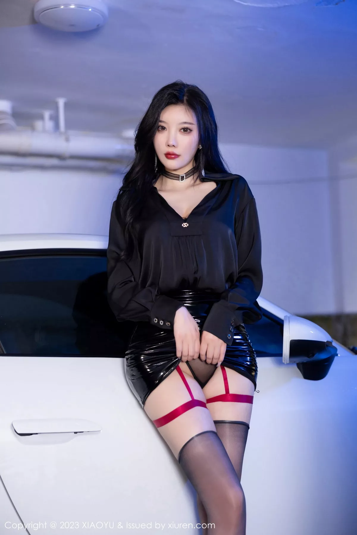 秀人集.com_[XiaoYu画语界]Vol.1148_女神杨晨晨Yome豪车主题黑色蕾丝情趣服饰秀丰腴身材诱惑写真83P