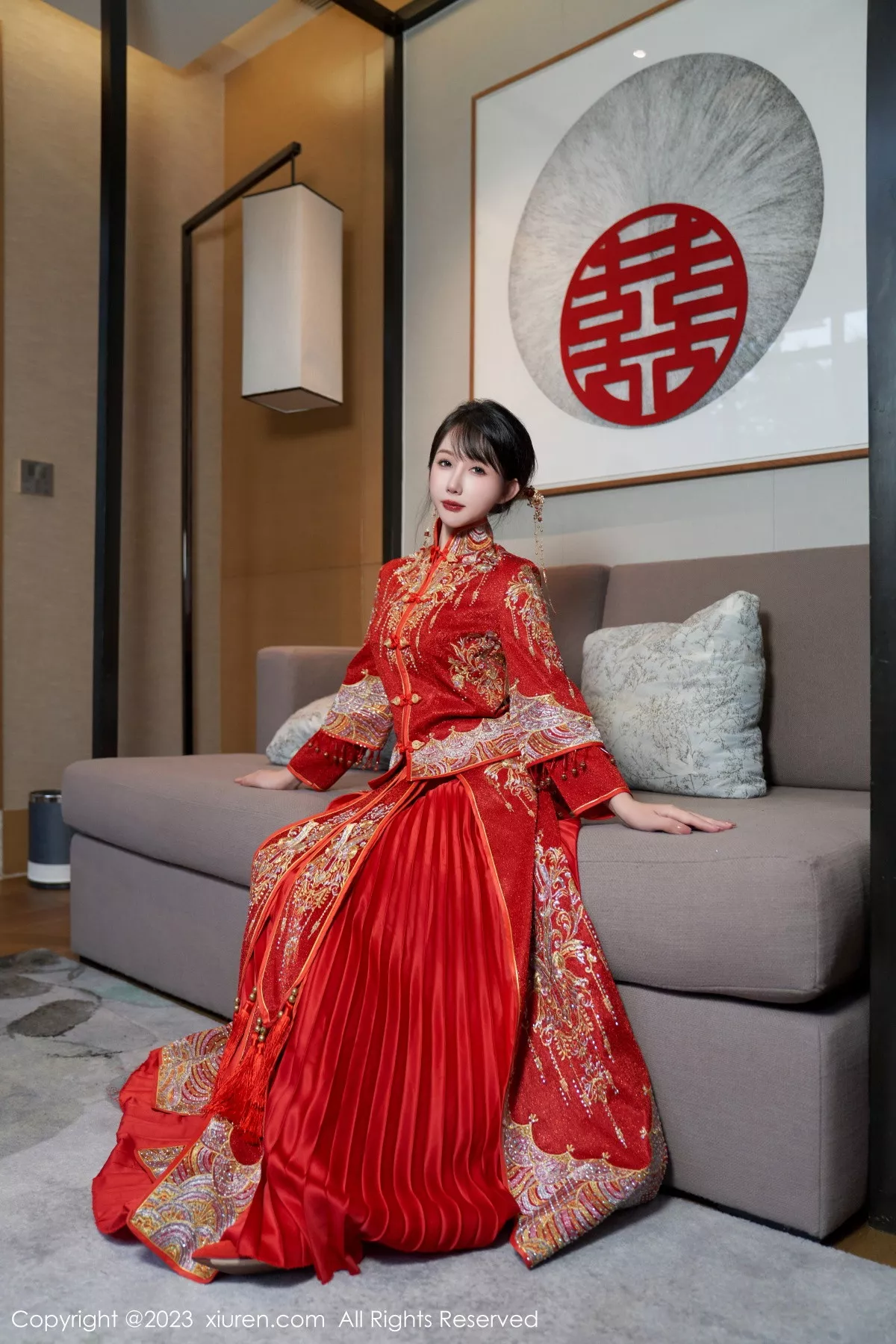 秀人集.com_[XiuRen秀人网]No.7729_模特波巧酱专属新娘主题性感红色蕾丝内衣配超薄肉丝诱惑写真90P