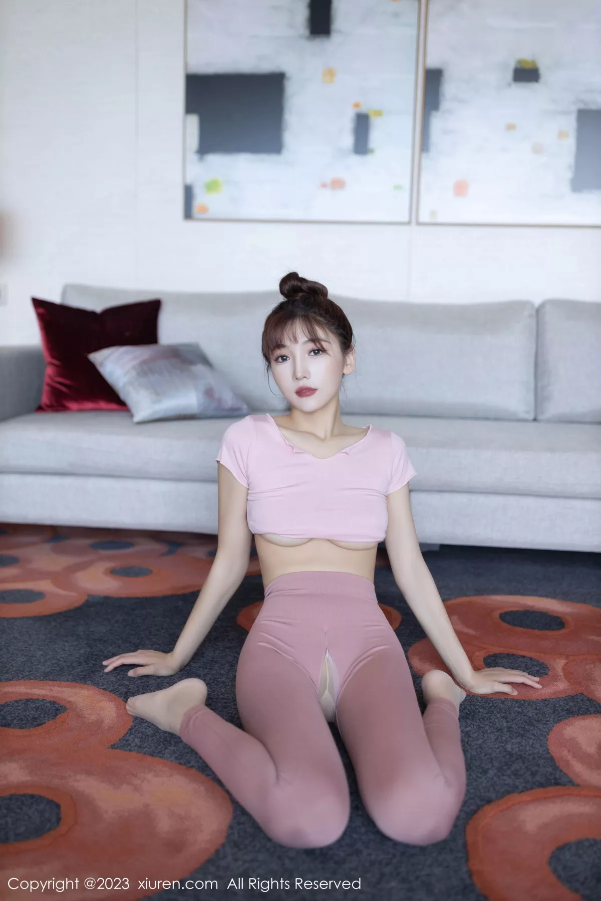 秀人集.com_[XiuRen秀人网]No.7746_模特陆萱萱私房性感粉色瑜伽服饰紧身秀完美身材撩人诱惑写真80P