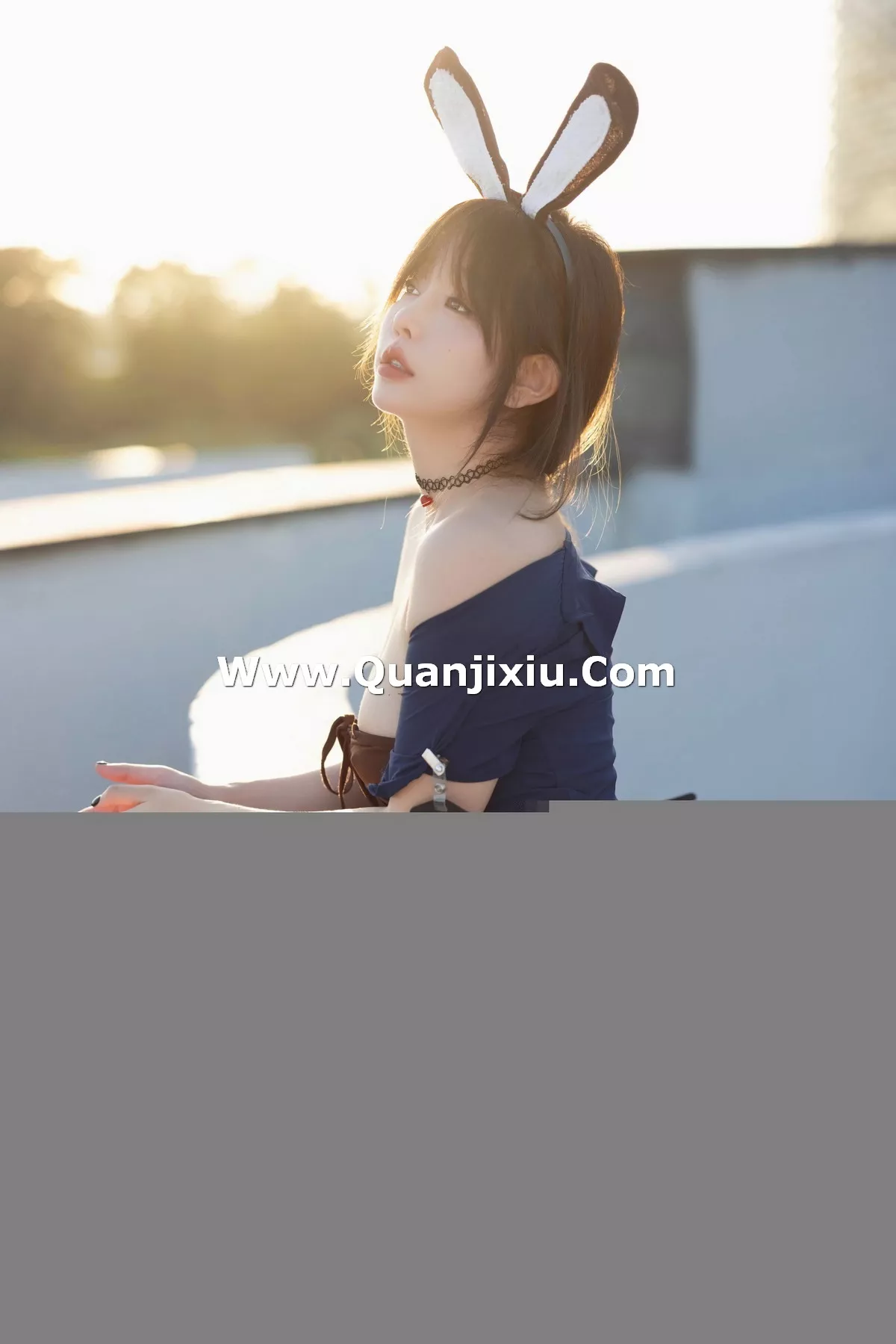 秀人集.com_[HuaYang花漾]Vol.555_女神王雨纯户外性感兔女郎装扮黑丝吊袜秀翘臀美腿撩人诱惑写真113P