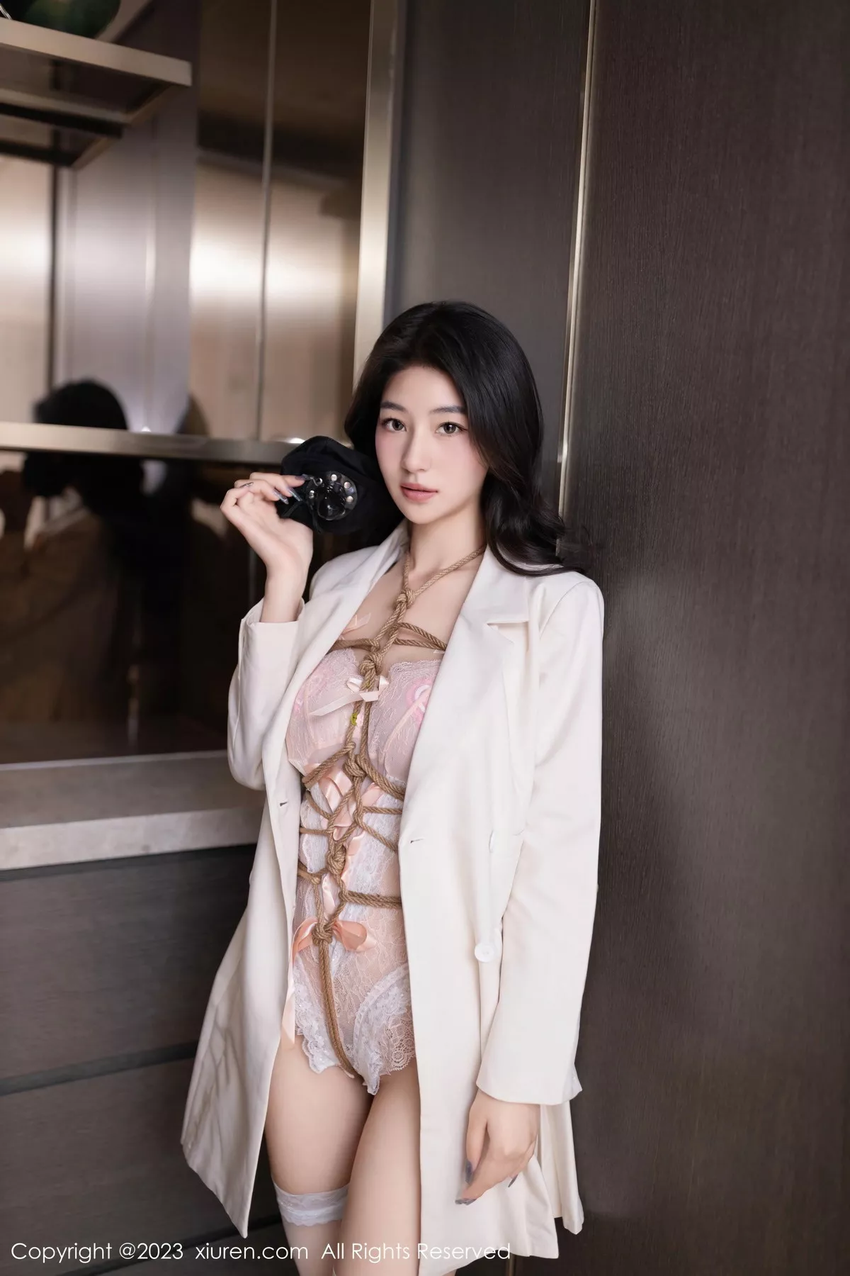 秀人集.com_[XiuRen秀人网]No.7769_模特熊小诺性感粉色蕾丝连体内衣情趣捆绑秀惹火身材诱惑写真84P