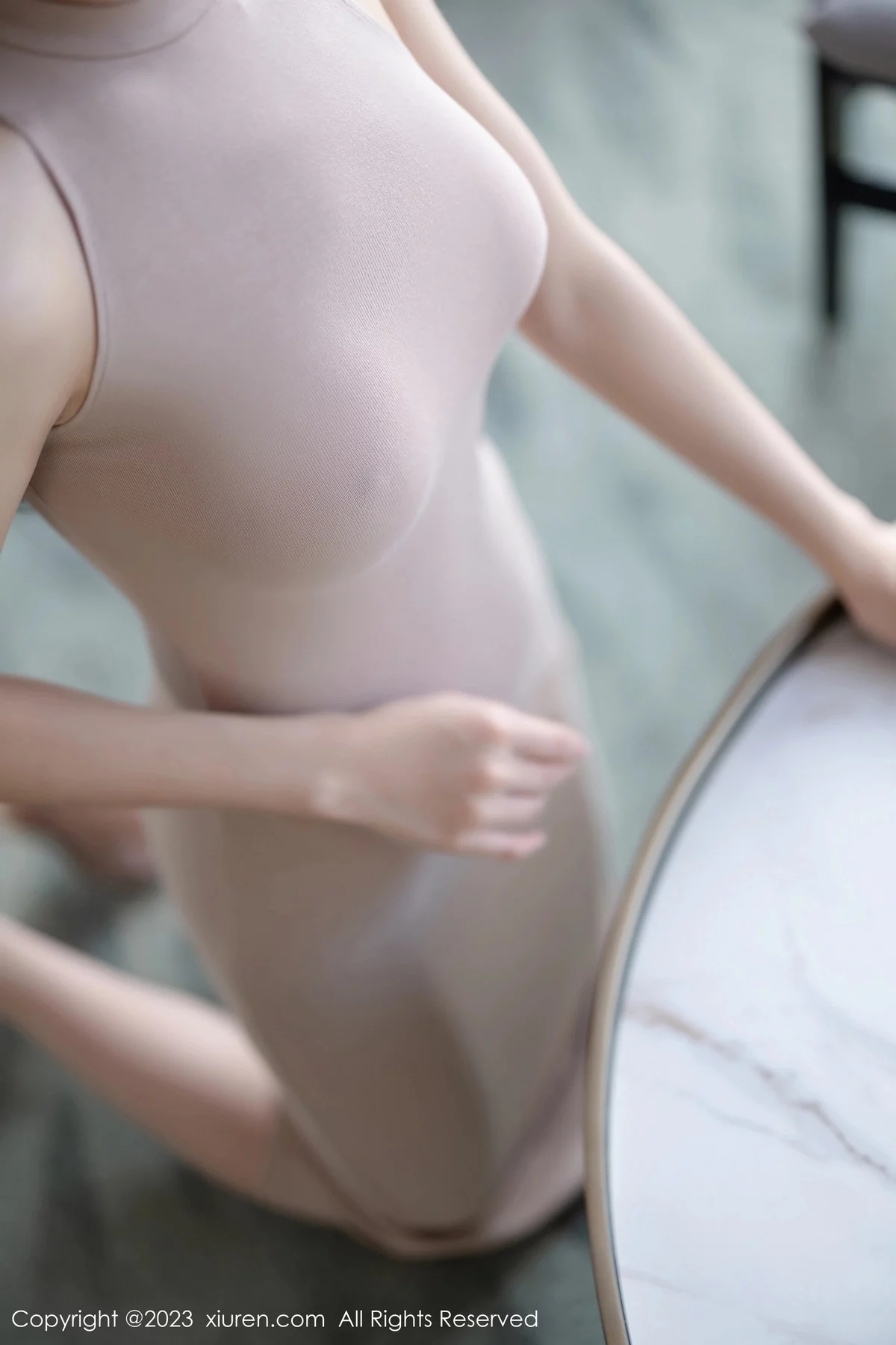 秀人集.com_[XiuRen秀人网]No.7824_模特唐宁宁性感杏色收身连衣长裙配开档肉丝秀曼妙身姿诱惑写真83P