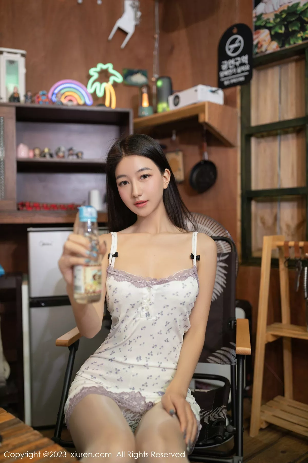 秀人集.com_[XiuRen秀人网]No.7694_模特熊小诺性感白色图案吊带短裙露白色内衣秀曼妙身姿诱惑写真76P