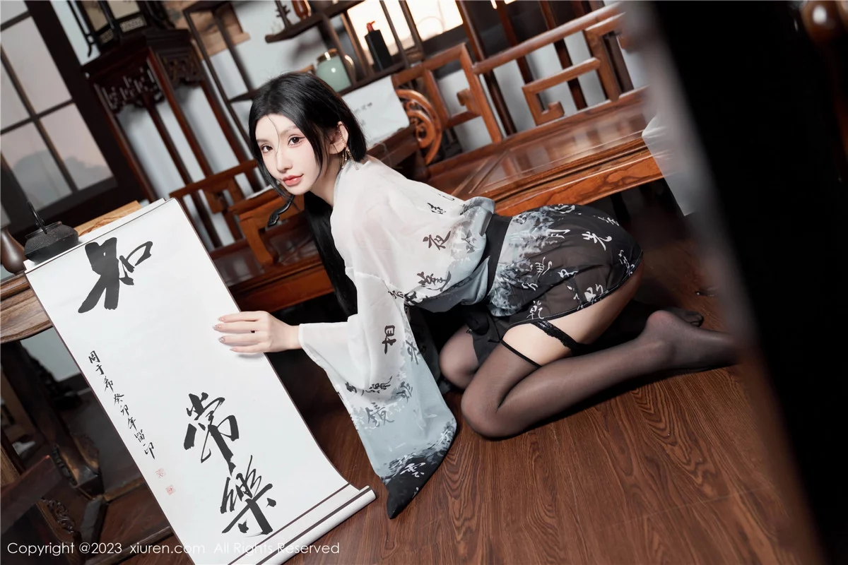 秀人集.com_[XiuRen秀人网]No.7891_女神周于希Sally性感黑白薄透长衫配黑丝袜秀完美身材诱惑写真90P