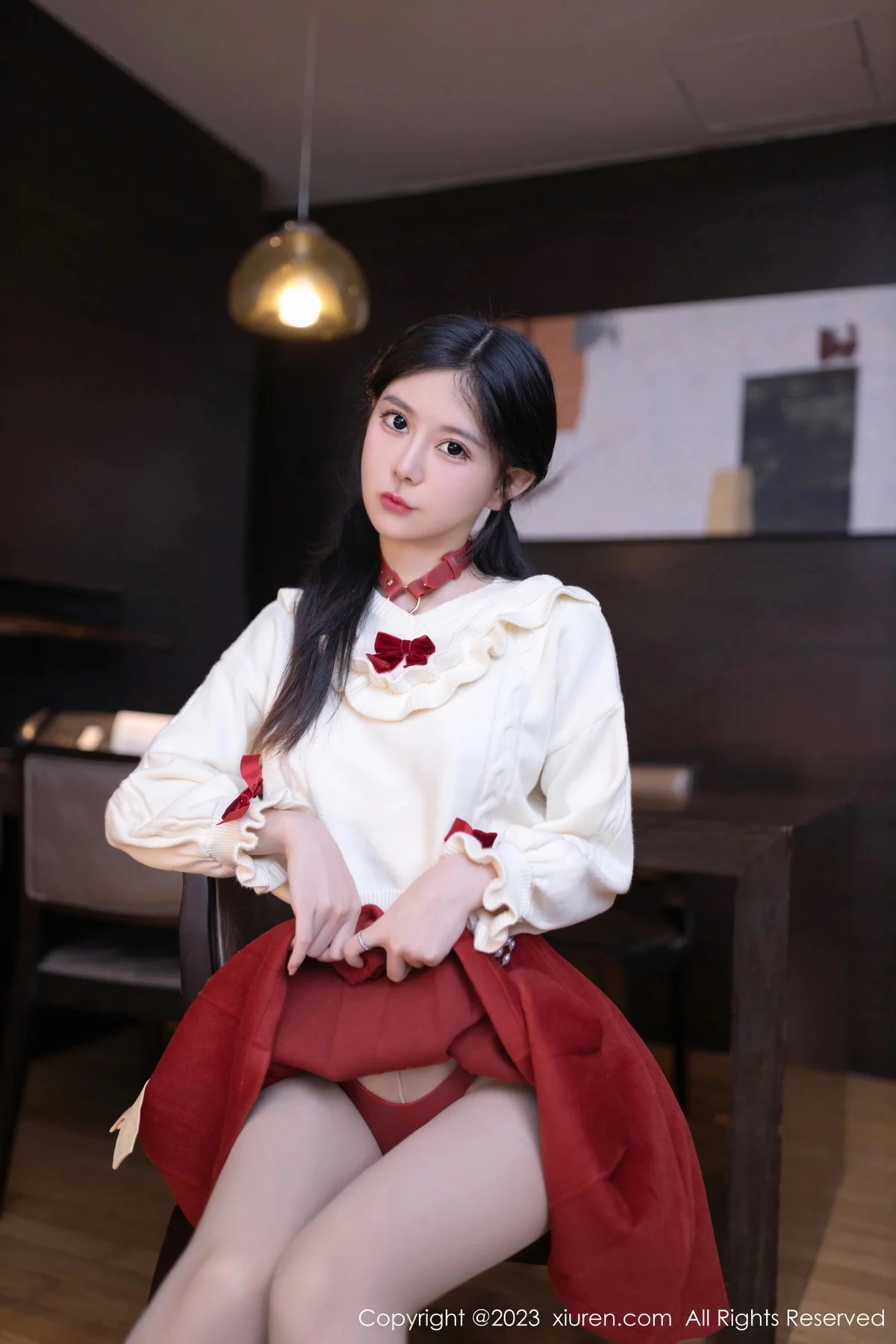 秀人集.com_[XiuRen秀人网]No.7890_模特幼幼红色裙子露性感红色情趣饰品秀火辣身材极致诱惑写真80P