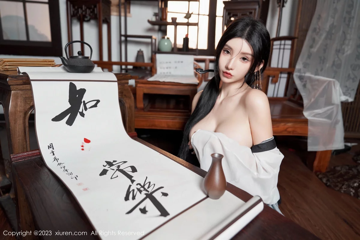 秀人集.com_[XiuRen秀人网]No.7891_女神周于希Sally性感黑白薄透长衫配黑丝袜秀完美身材诱惑写真90P