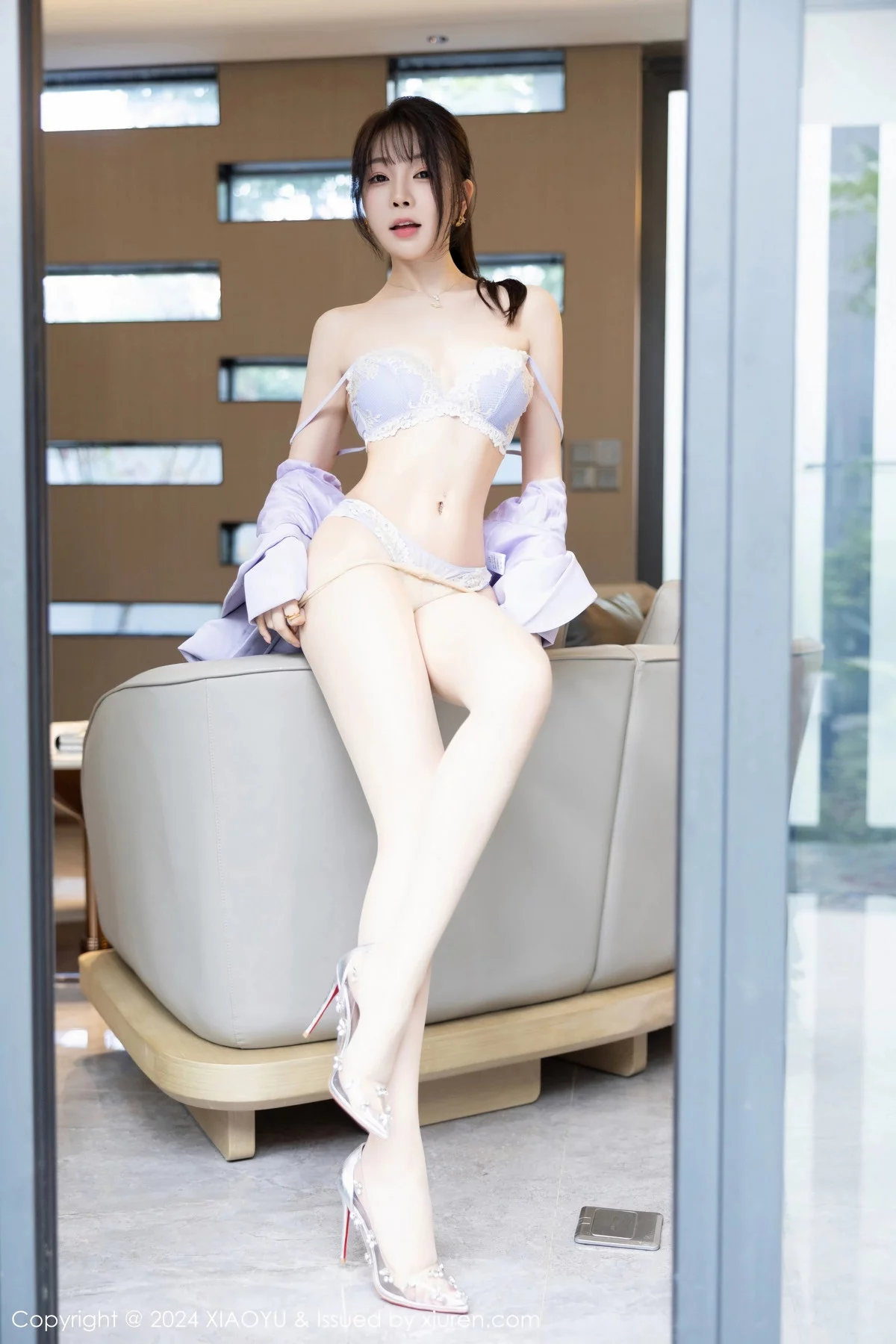 秀人集.com_[XiaoYu画语界]Vol.1178_女神徐莉芝Booty性感淡紫短裙套装露淡紫蕾丝内衣迷人诱惑写真88P