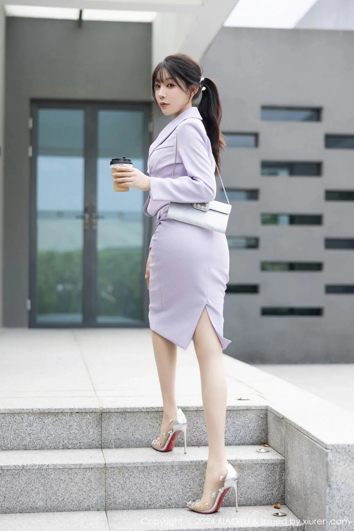 秀人集.com_[XiaoYu画语界]Vol.1178_女神徐莉芝Booty性感淡紫短裙套装露淡紫蕾丝内衣迷人诱惑写真88P