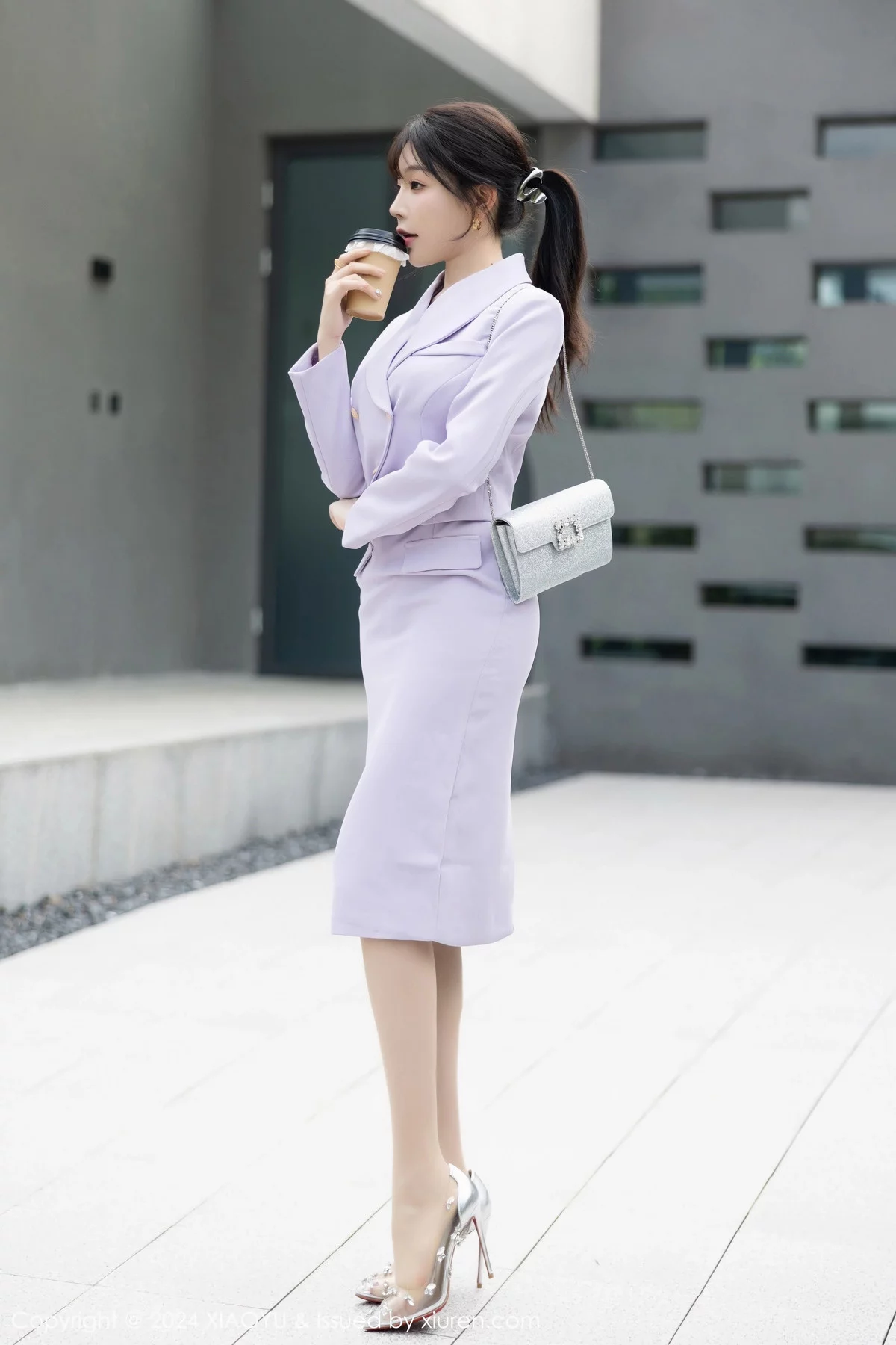 秀人集.com_[XiaoYu画语界]Vol.1178_女神徐莉芝Booty性感淡紫短裙套装露淡紫蕾丝内衣迷人诱惑写真88P