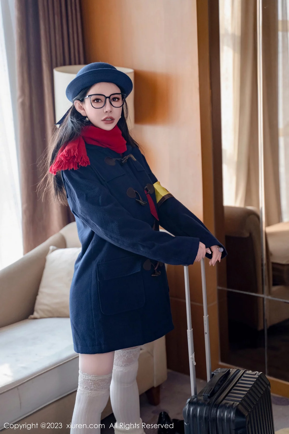 秀人集.com_[XiuRen秀人网]No.7839_新人模特悦悦姐性感JK制服露风纪内衣秀丰满身材撩人诱惑写真75P