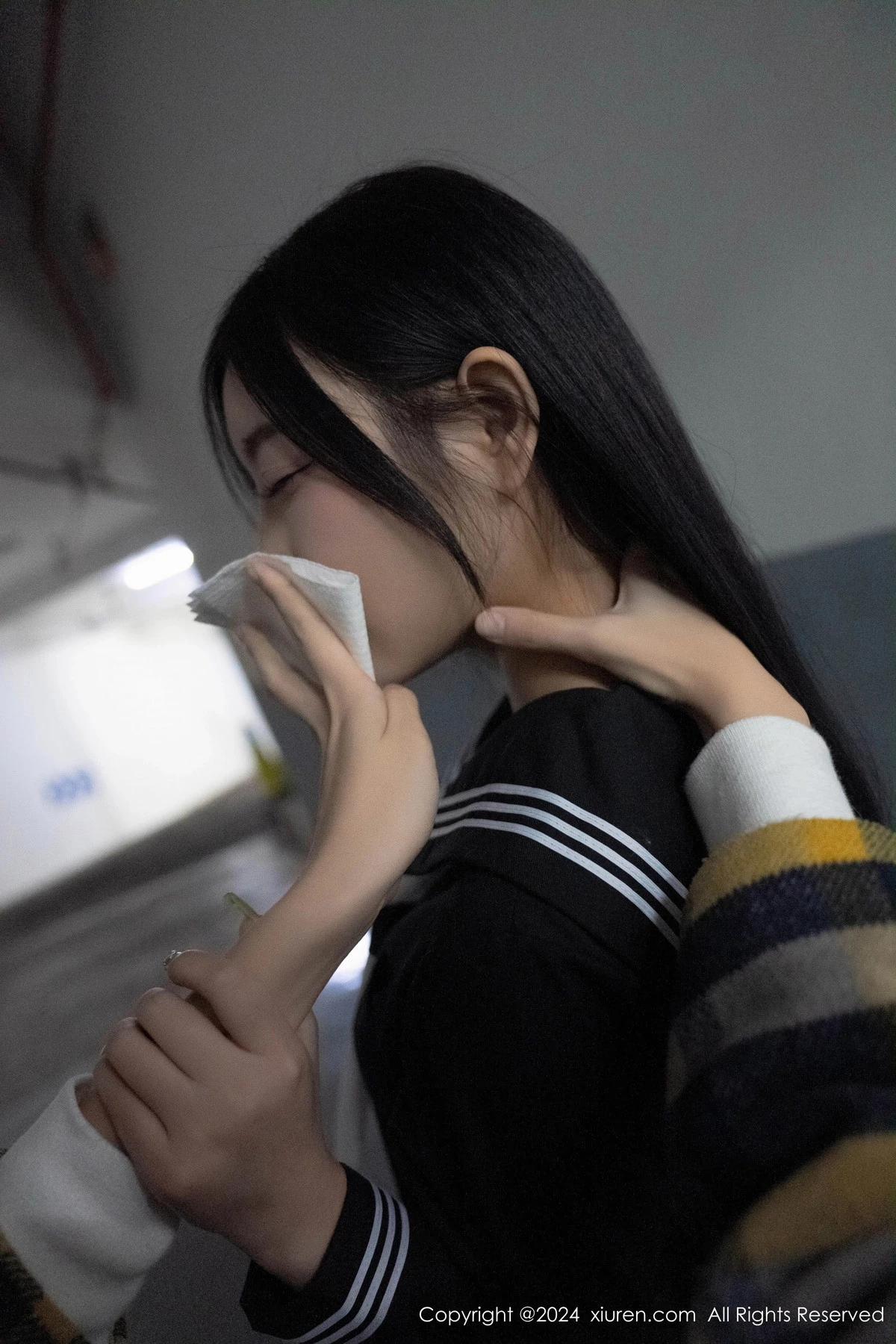 秀人集.com_[XiuRen秀人网]No.8080_女神杨晨晨Yome性感黑色制服露黄色内衣秀丰腴身材完美诱惑写真90P