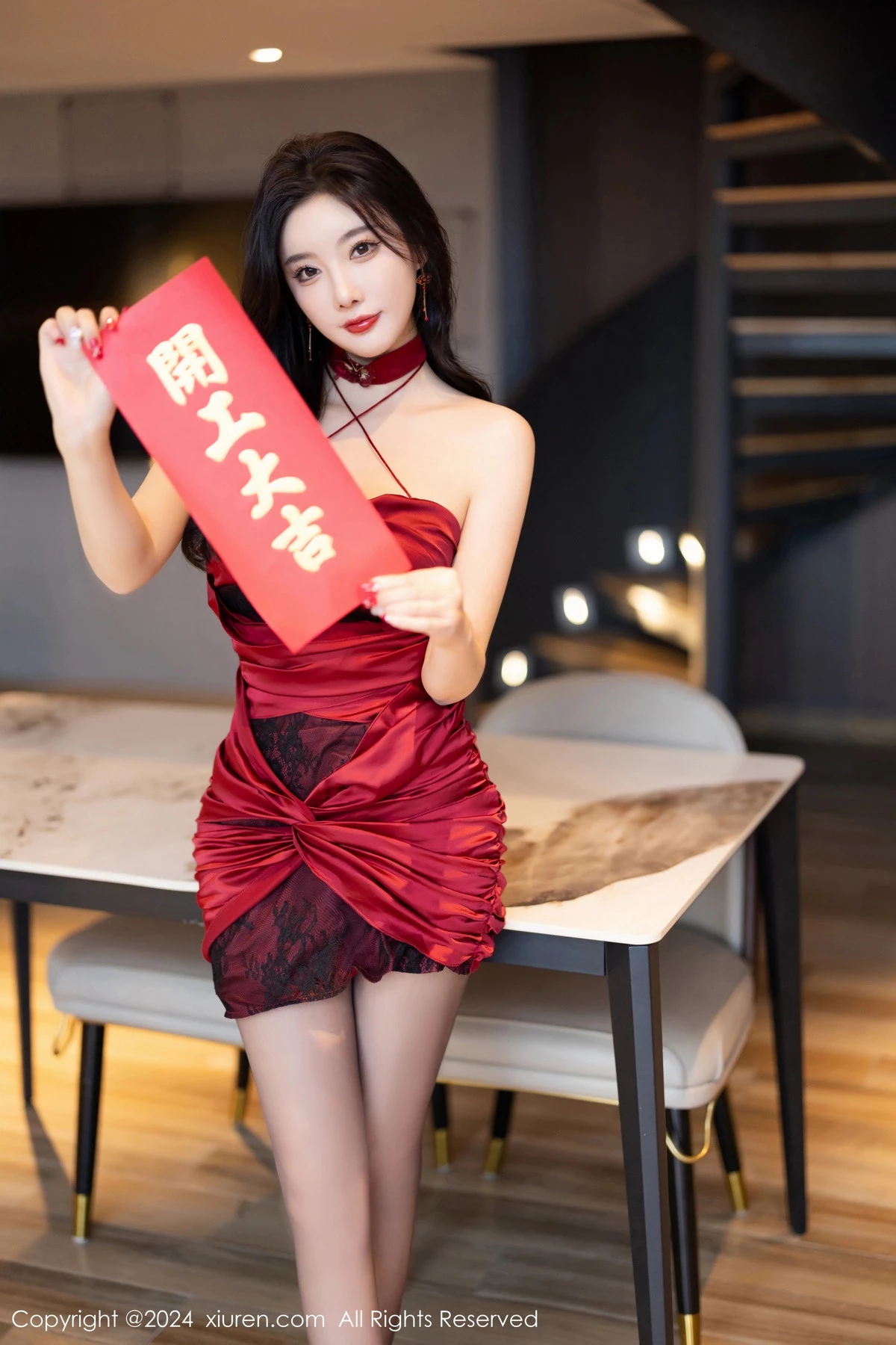 秀人集.com_[XiuRen秀人网]No.8103_女神杨晨晨Yome性感连衣短裙+红色蕾丝内衣秀完美身材诱惑写真85P