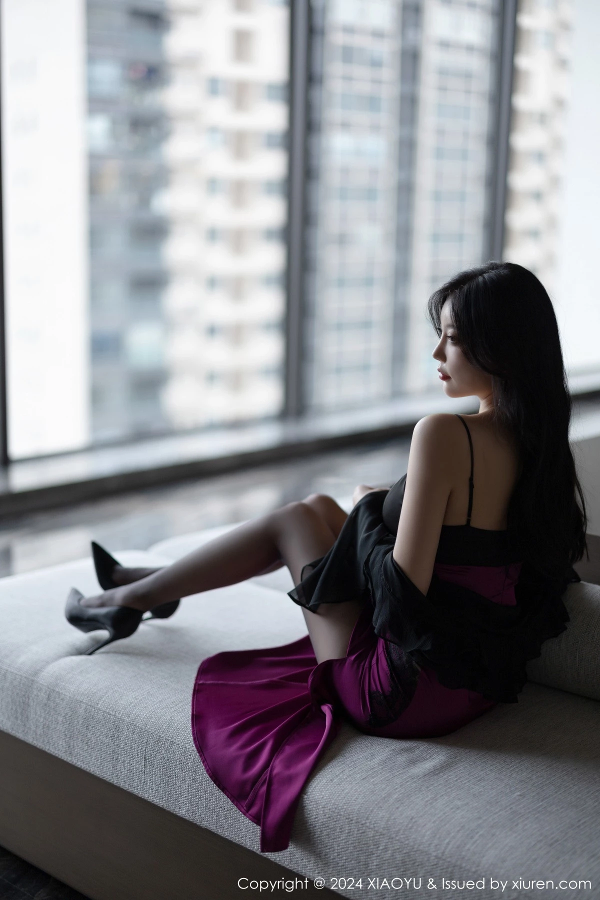 秀人集.com_[XiaoYu画语界]Vol.1192_女神杨晨晨Yome性感吊带裙+黑色情趣服饰秀完美身材诱惑写真85P