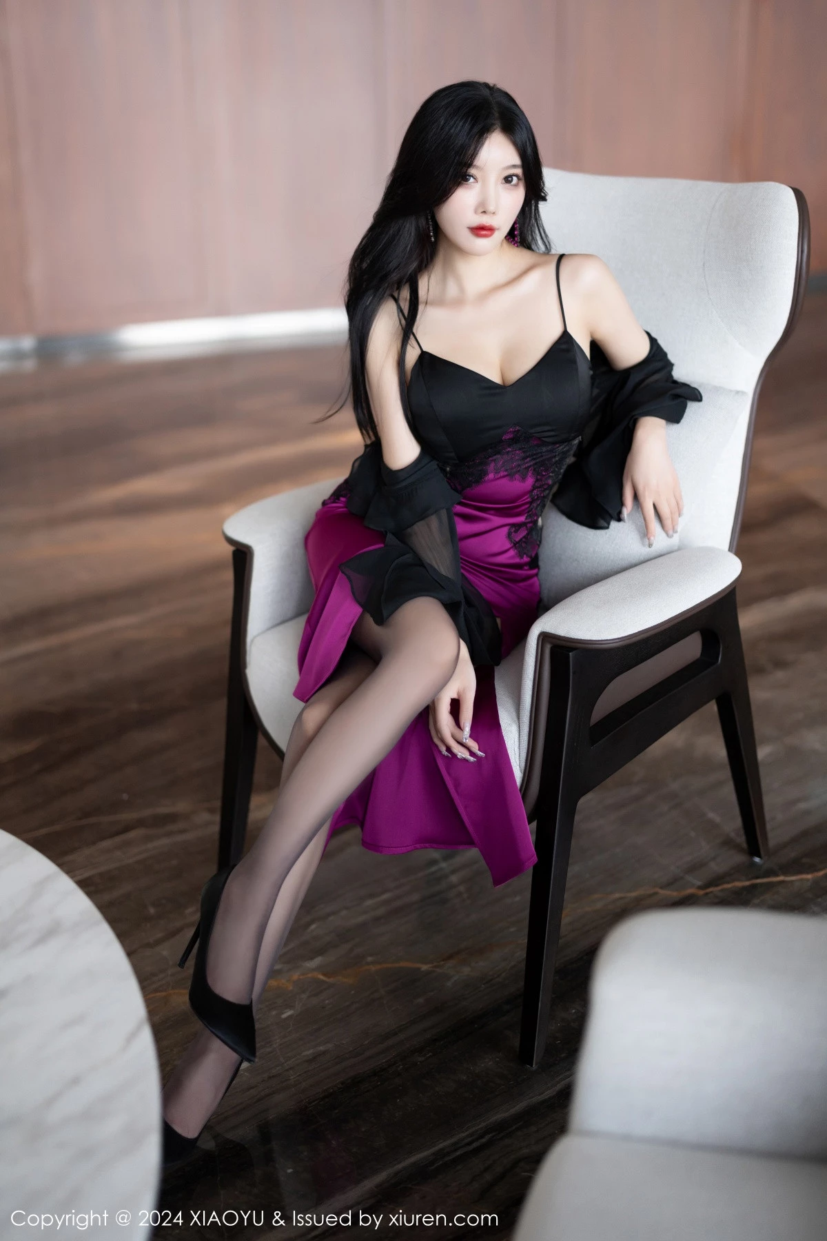 秀人集.com_[XiaoYu画语界]Vol.1192_女神杨晨晨Yome性感吊带裙+黑色情趣服饰秀完美身材诱惑写真85P