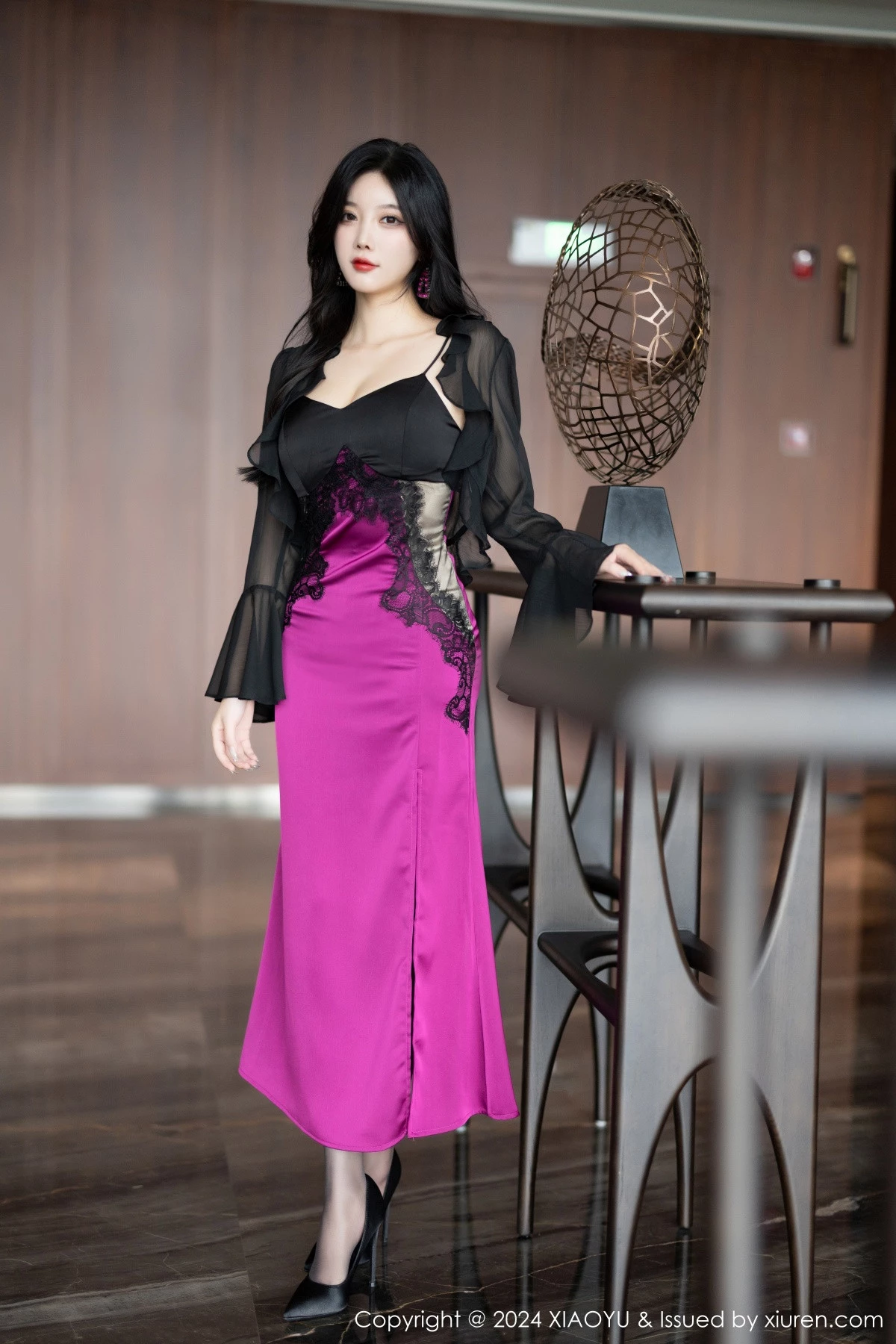 秀人集.com_[XiaoYu画语界]Vol.1192_女神杨晨晨Yome性感吊带裙+黑色情趣服饰秀完美身材诱惑写真85P