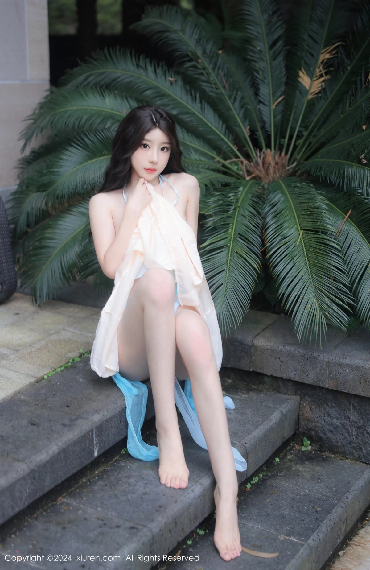 秀人集.com_[XiuRen秀人网]No.8168_模特桃妖夭户外性感浅色古装薄纱服饰秀娇美惹火身段诱惑写真79P