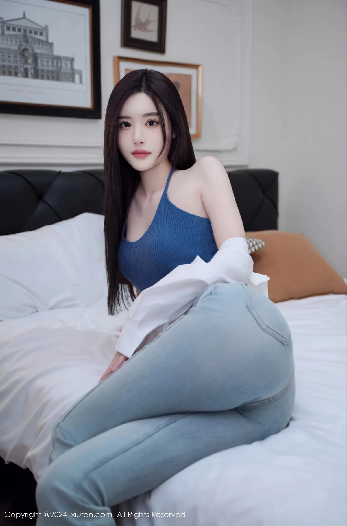 秀人集.com_[XiuRen秀人网]No.8186_模特晚苏susu性感白衬衣配牛仔裤露蓝色内衣秀完美身材诱惑写真67P