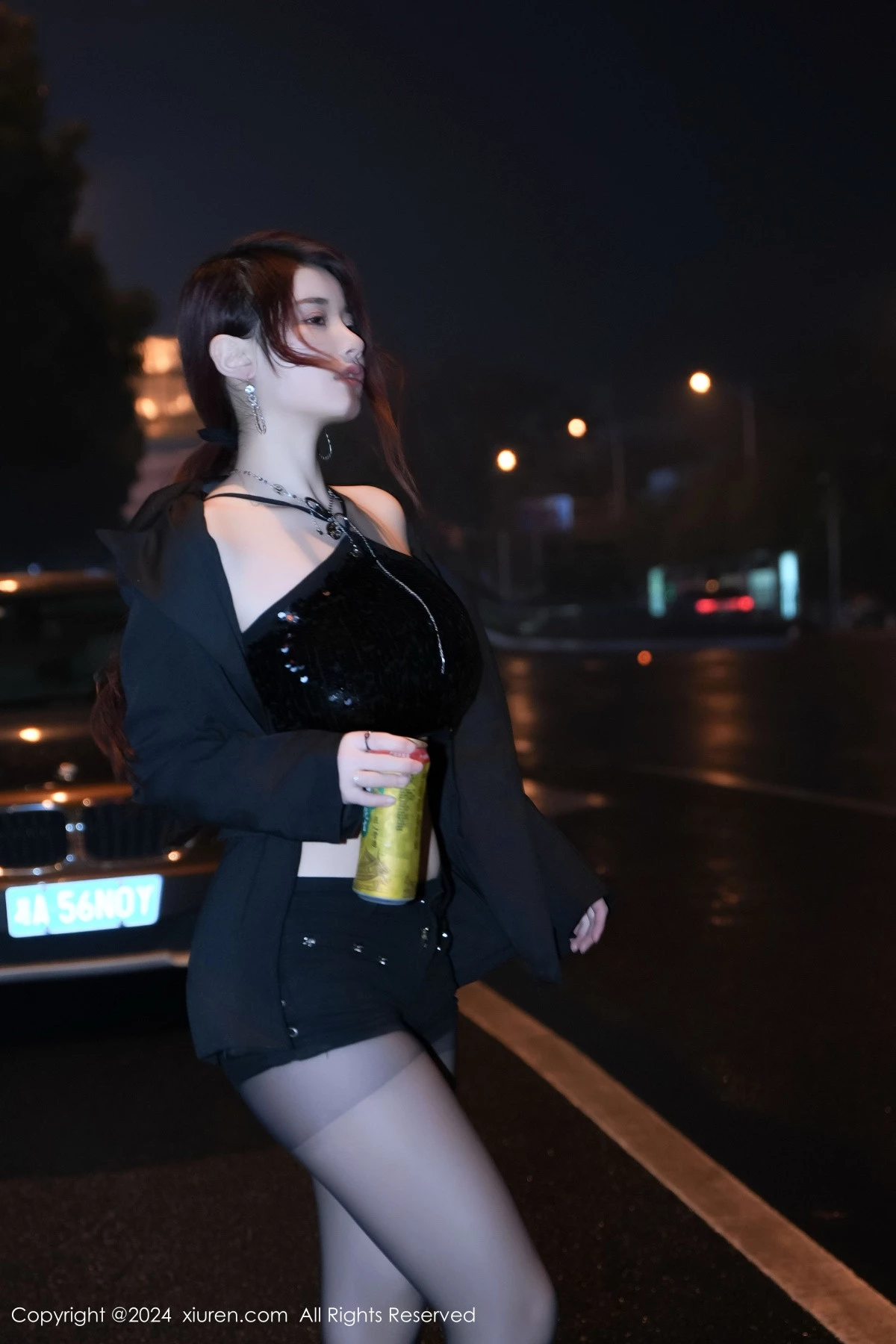 秀人集.com_[XiuRen秀人网]No.8199_模特美七Mia性感黑色内衣服饰配超薄黑丝秀丰腴身材惹火诱惑写真69P