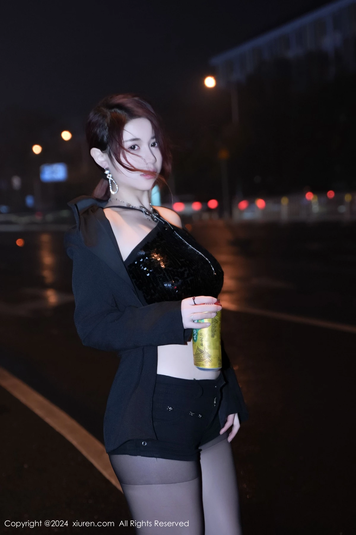 秀人集.com_[XiuRen秀人网]No.8199_模特美七Mia性感黑色内衣服饰配超薄黑丝秀丰腴身材惹火诱惑写真69P