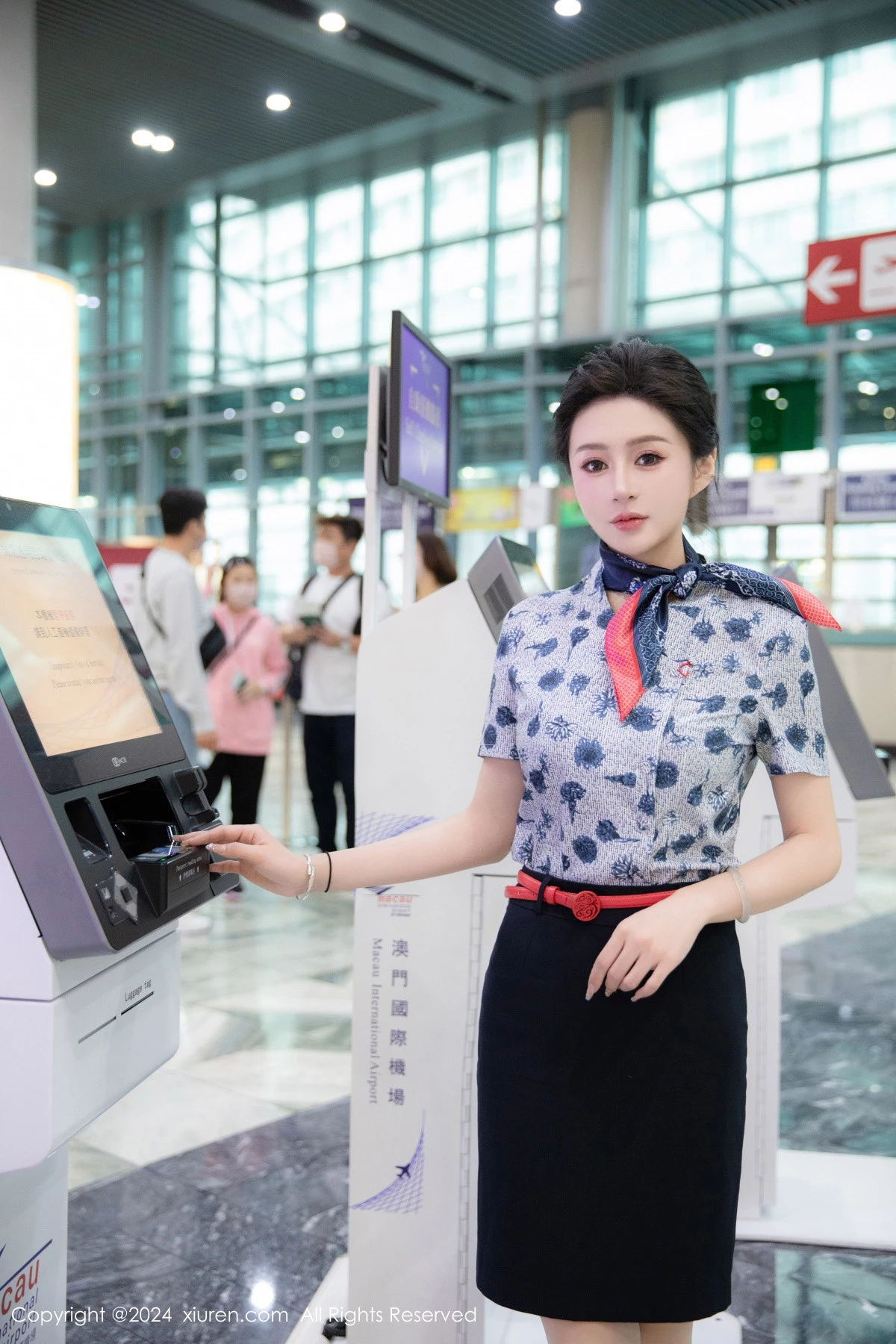 秀人集.com_[XiuRen秀人网]No.8248_模特林幼一性感空姐制服露绿色内衣配开档肉丝秀丰腴身姿诱惑写真78P