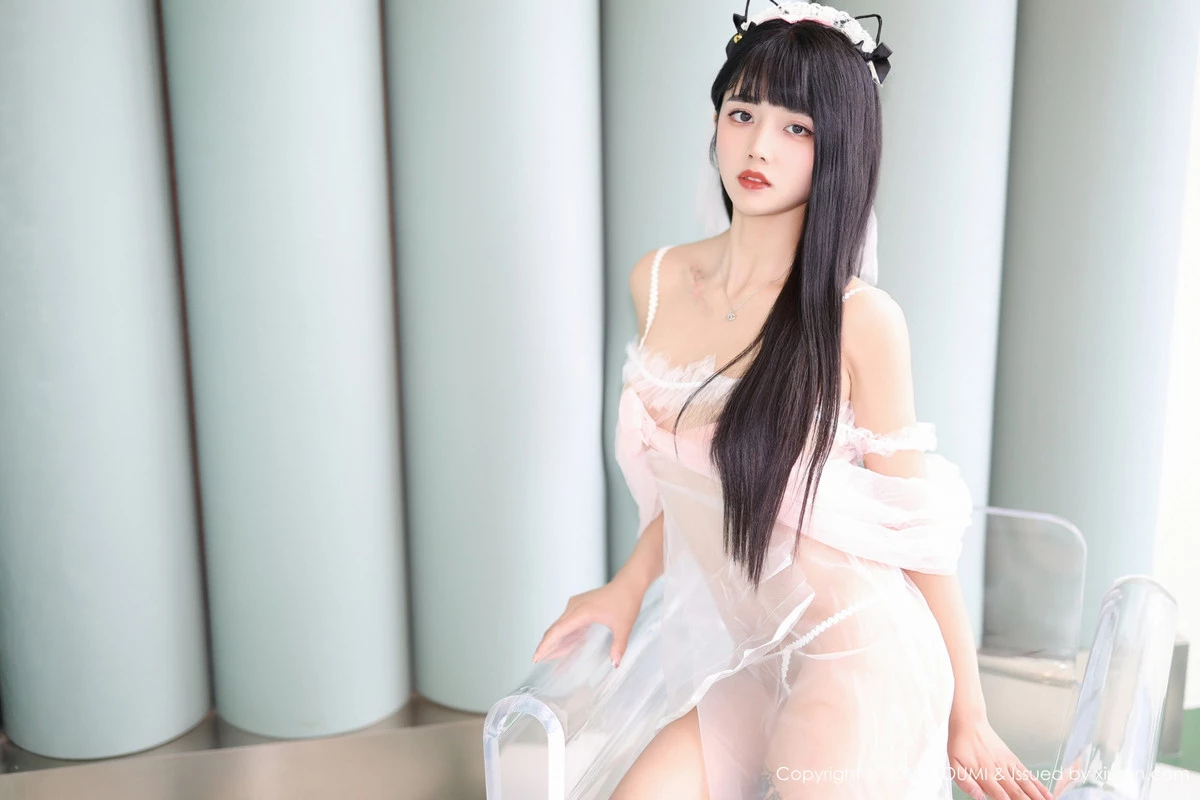 秀人集.com_[YouMi尤蜜荟]Vol.1041_模特赵可欣baby白色轻透薄纱服饰配情趣内衣秀惹火身材诱惑写真54P