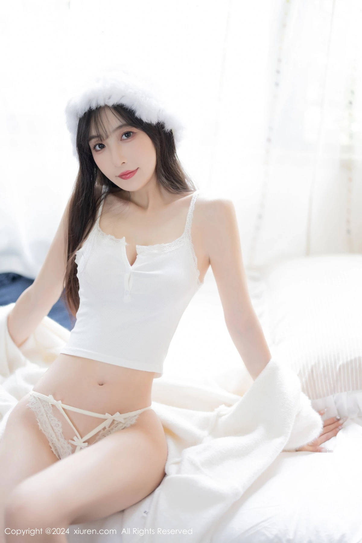 秀人集.com_[XiuRen秀人网]No.8307_模特林星阑性感白色连衣长裙露白色吊带内衣秀曼妙身姿诱惑写真82P