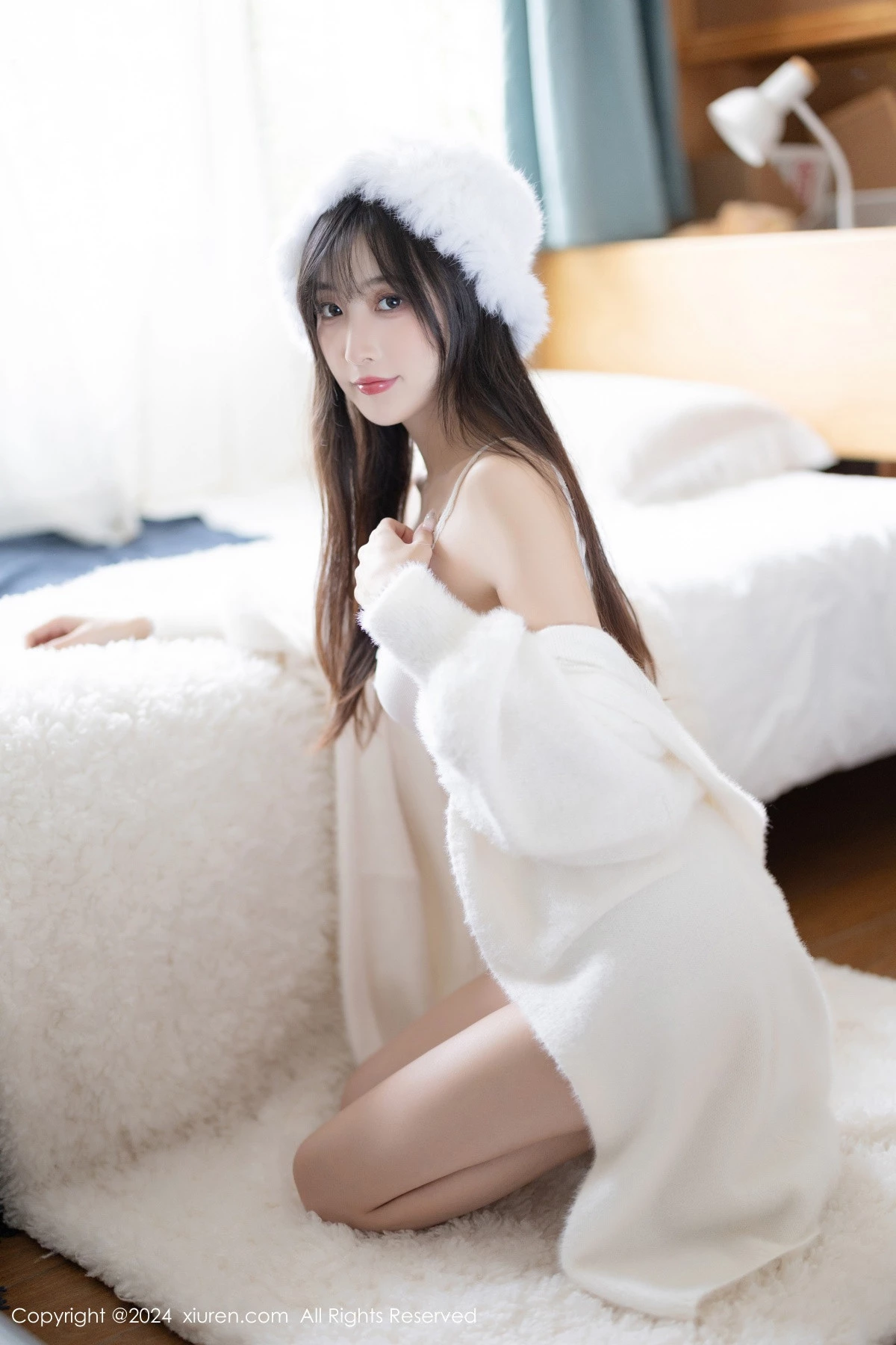 秀人集.com_[XiuRen秀人网]No.8307_模特林星阑性感白色连衣长裙露白色吊带内衣秀曼妙身姿诱惑写真82P