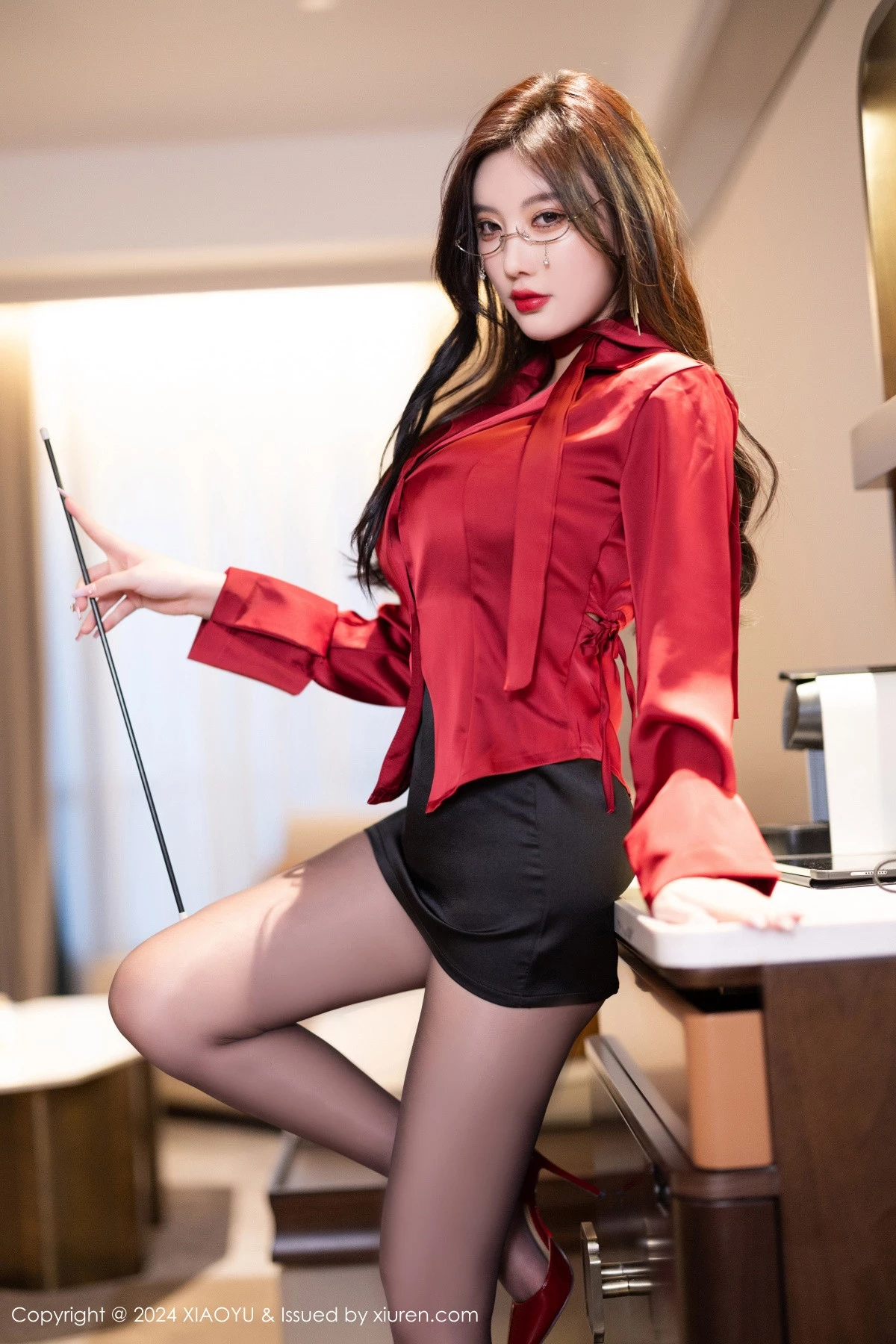 秀人集.com_[XiaoYu画语界]Vol.1227_女神杨晨晨Yome性感黑色情趣内衣配黑丝袜秀完美身材诱惑写真80P