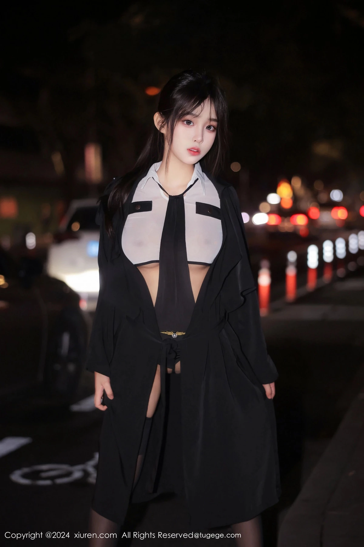 秀人集.com_[XiuRen秀人网]No.8265_新人模特王心悦性感白色薄透情趣制服配黑丝吊袜撩人诱惑写真77P