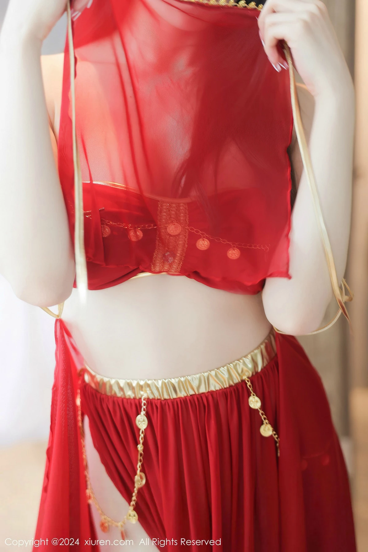 秀人集.com_[XiuRen秀人网]No.8420_模特清妙异域舞娘装扮性感红色舞裙秀曼妙身姿修长美腿迷人写真93P