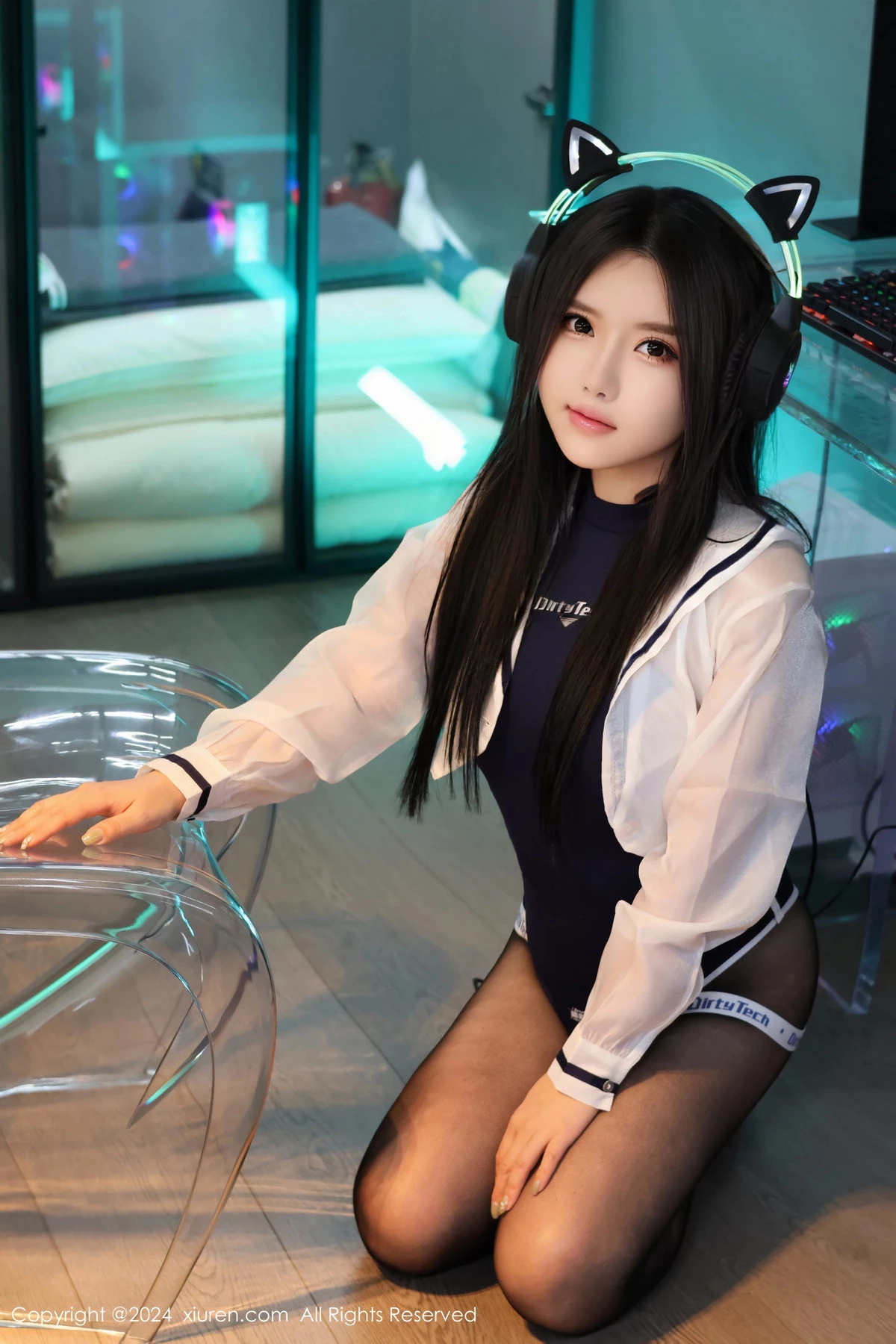 秀人集.com_[XiuRen秀人网]No.8432_模特小薯条nienie性感蓝色连体衣配超薄黑丝秀曼妙身姿诱惑写真84P