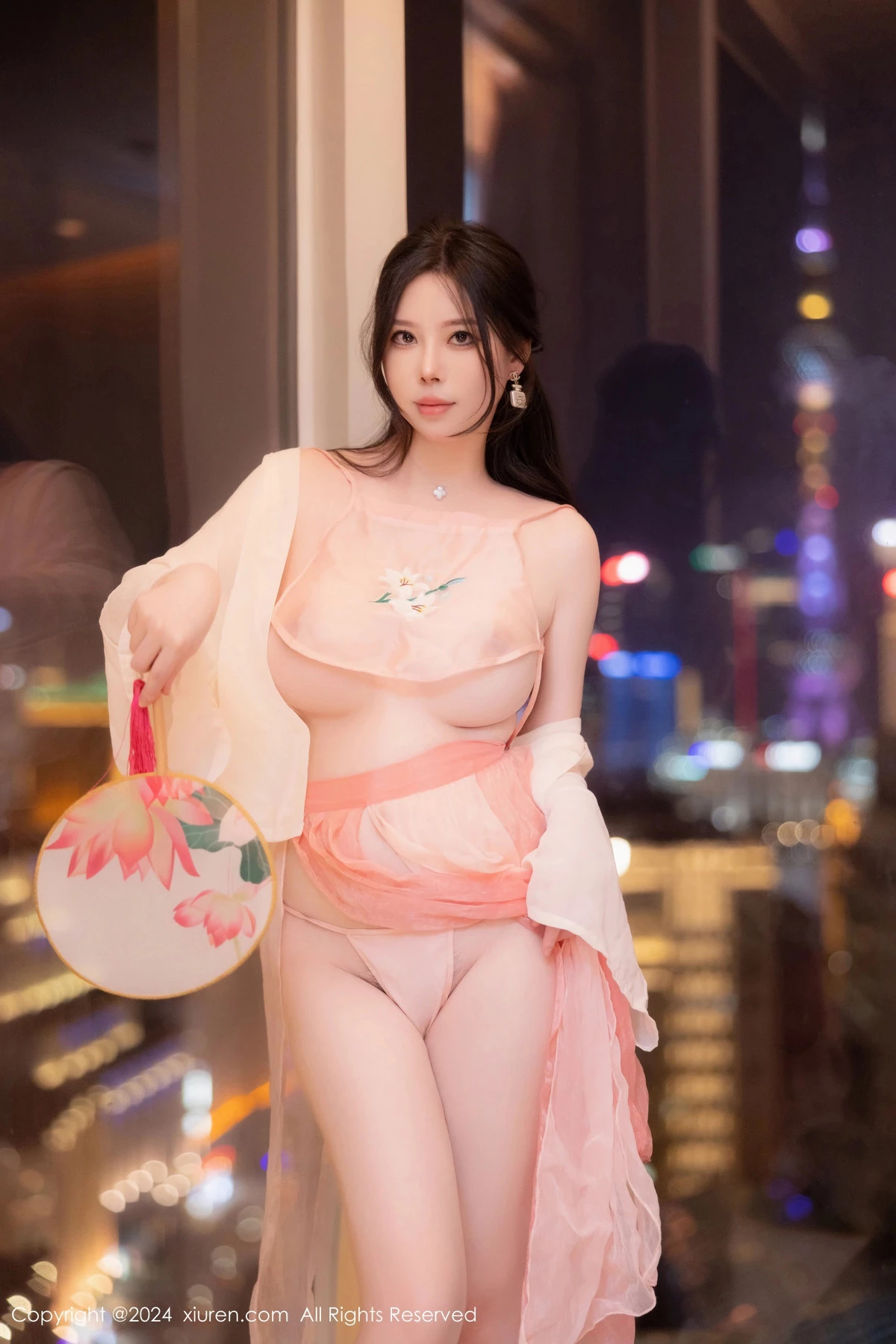 秀人集.com_[XiuRen秀人网]No.8503_模特白茹雪私房性感粉色薄纱古装服饰秀丰腴身材撩人诱惑写真73P