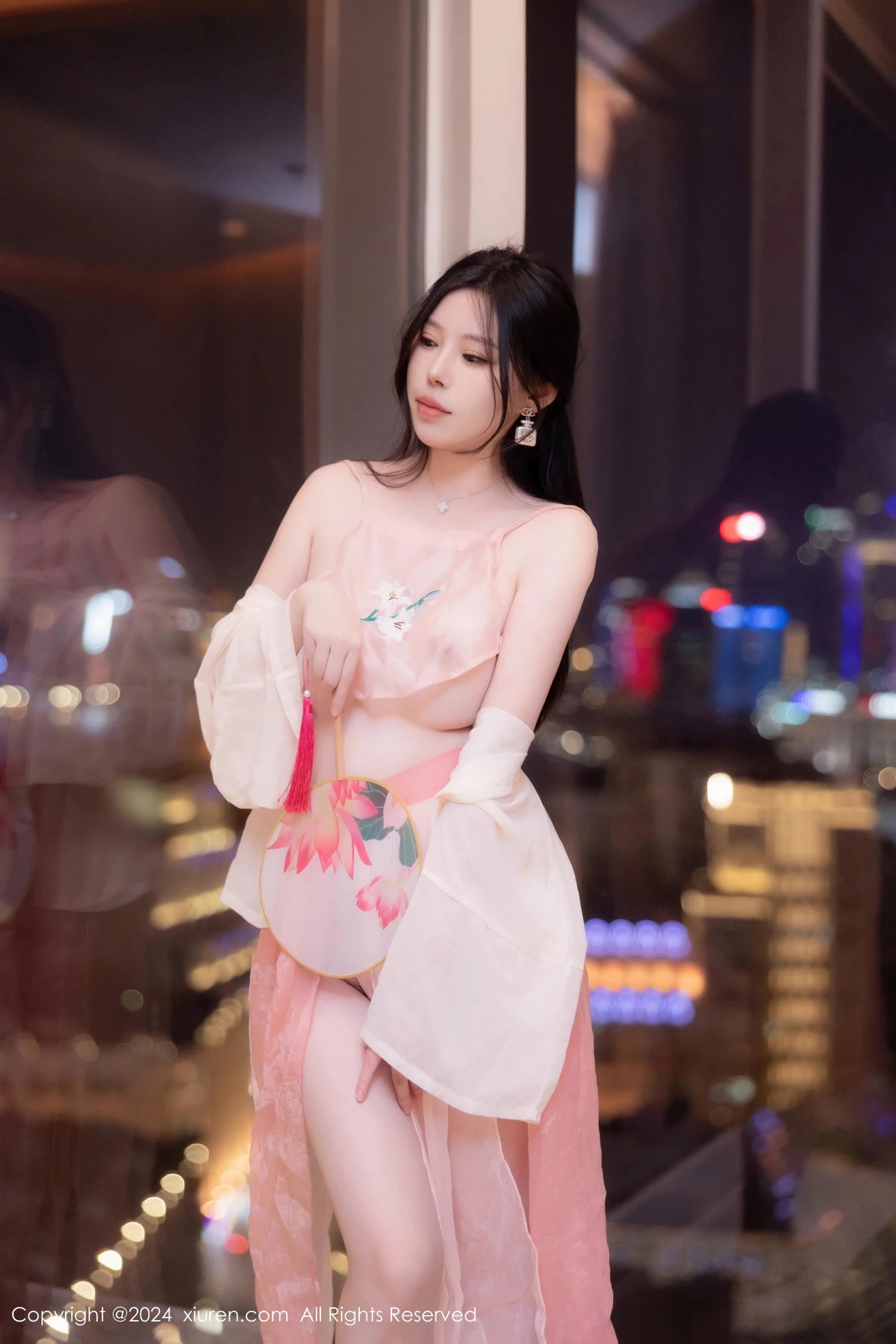 秀人集.com_[XiuRen秀人网]No.8503_模特白茹雪私房性感粉色薄纱古装服饰秀丰腴身材撩人诱惑写真73P