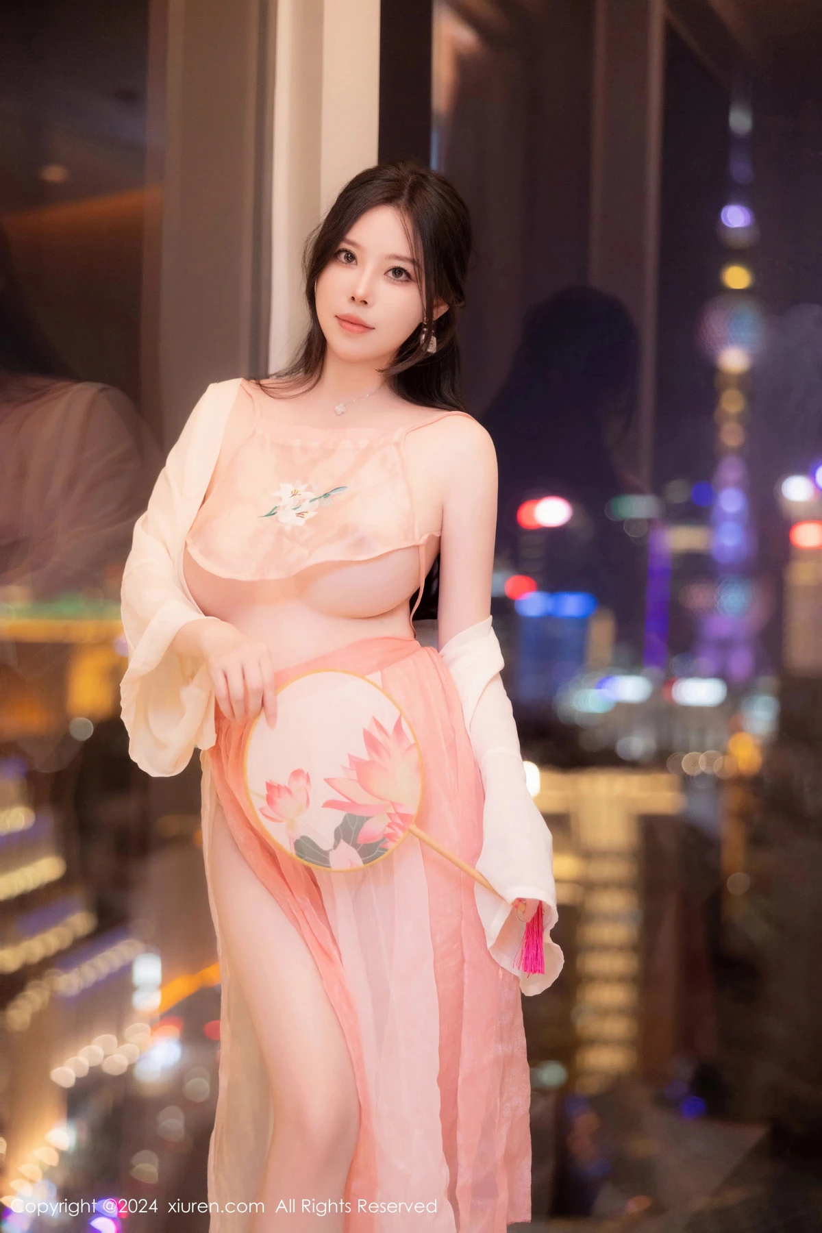 秀人集.com_[XiuRen秀人网]No.8503_模特白茹雪私房性感粉色薄纱古装服饰秀丰腴身材撩人诱惑写真73P