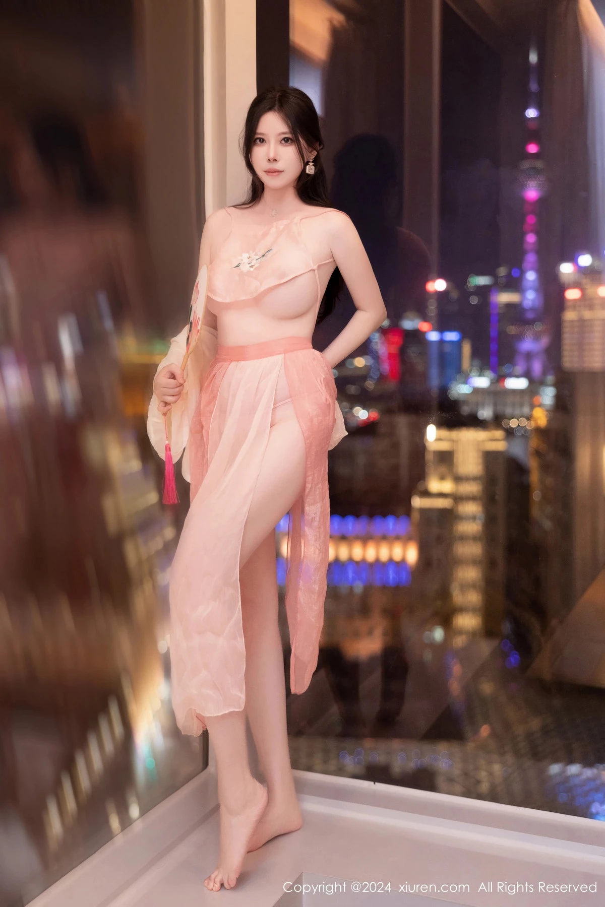 秀人集.com_[XiuRen秀人网]No.8503_模特白茹雪私房性感粉色薄纱古装服饰秀丰腴身材撩人诱惑写真73P