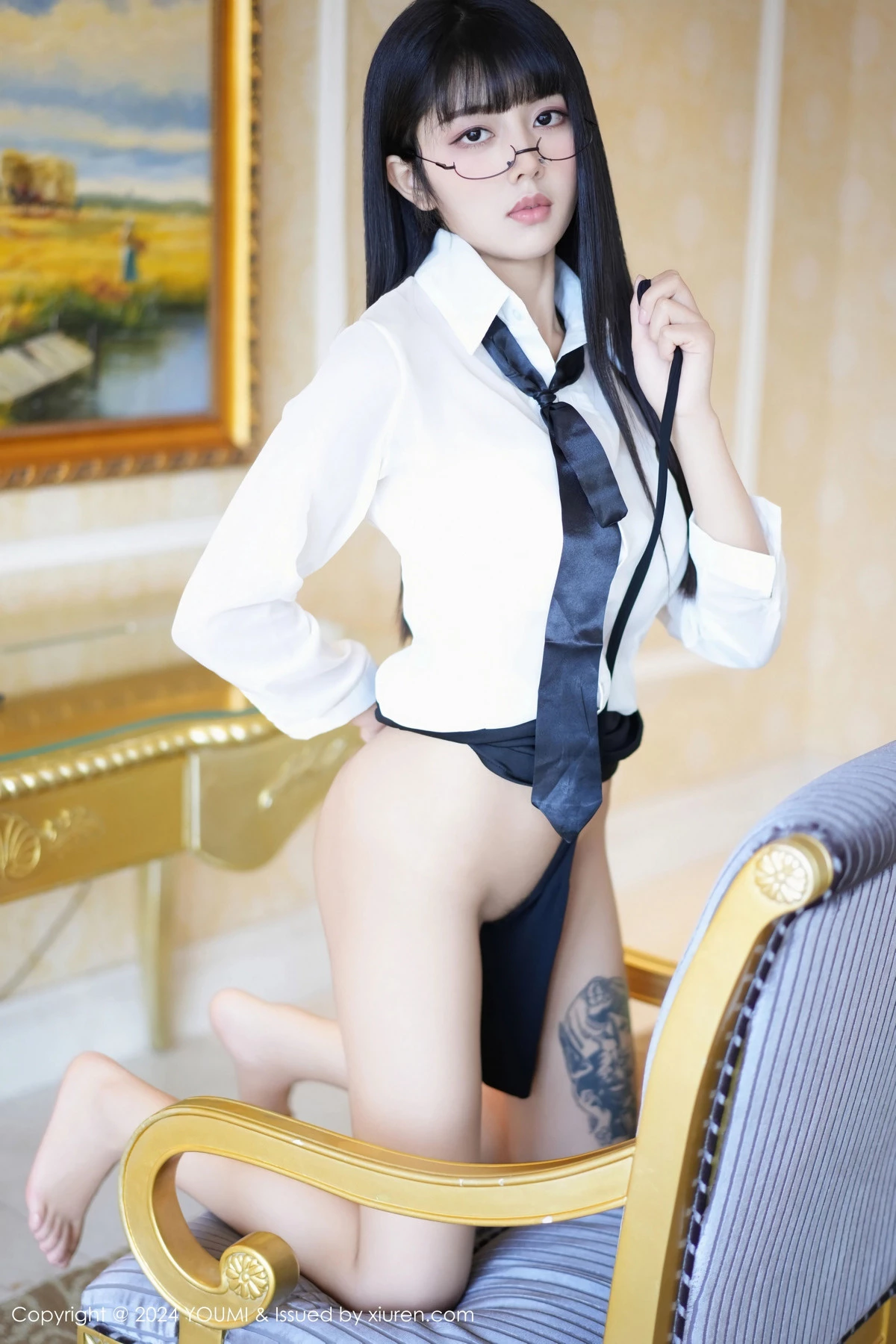 秀人集.com_[YouMi尤蜜荟]Vol.1063_模特赵可欣baby性感白T配黑短裙露超薄黑丝秀曼妙身姿诱惑写真73P