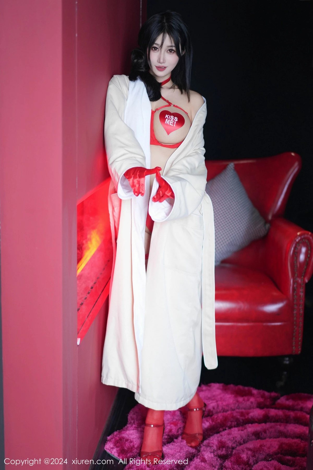 秀人集.com_[XiuRen秀人网]No.8555_模特laura阿姣性感红色情趣内衣配红色丝袜秀曼妙身姿诱惑写真95P