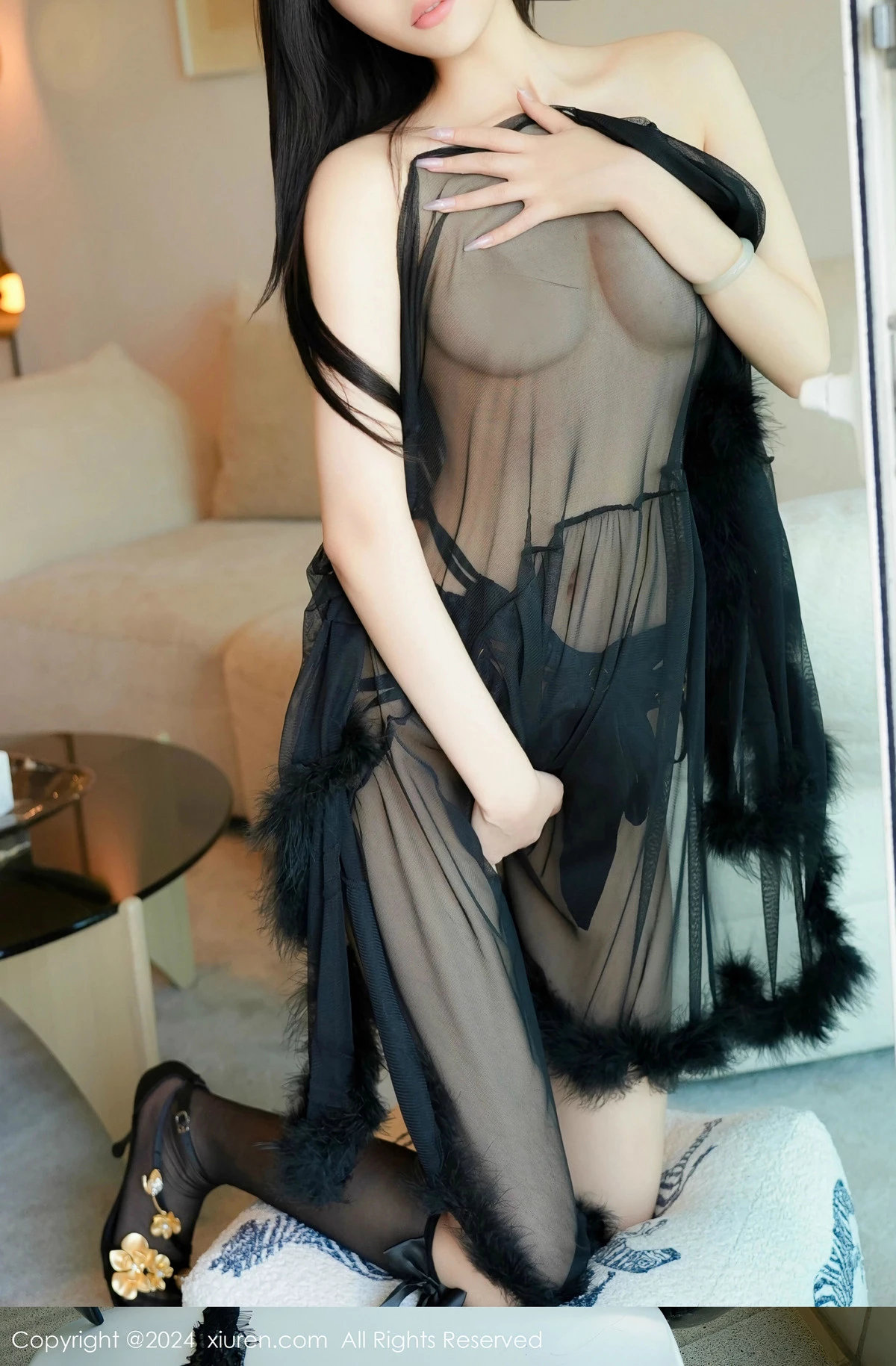 秀人集.com_[XiuRen秀人网]No.8594_模特晚苏susu性感黑色情趣服饰配黑丝袜秀翘臀美腿惹火诱惑写真80P