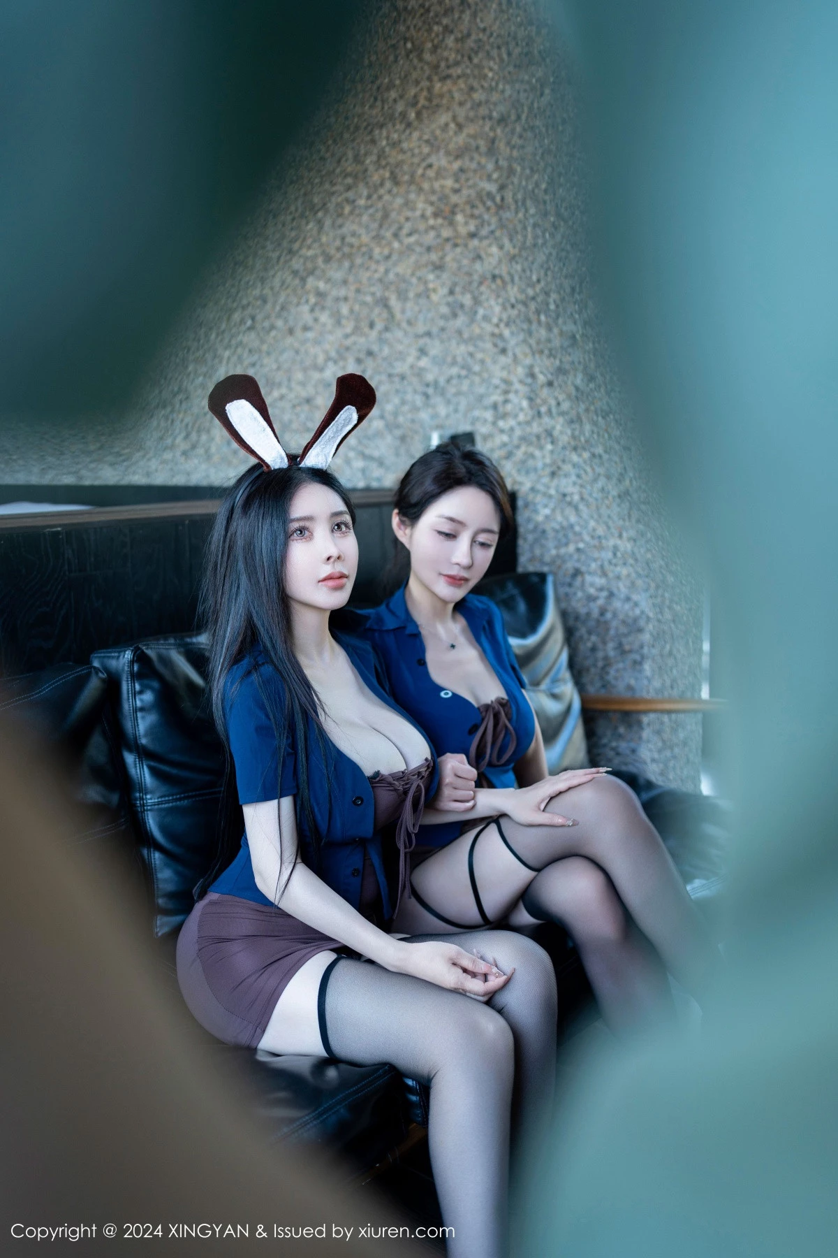 秀人集.com_[XINGYAN星颜社]VOL.235_模特合集女神潘思沁＆林幼一性感姐妹花激情演绎惹火诱惑写真80P